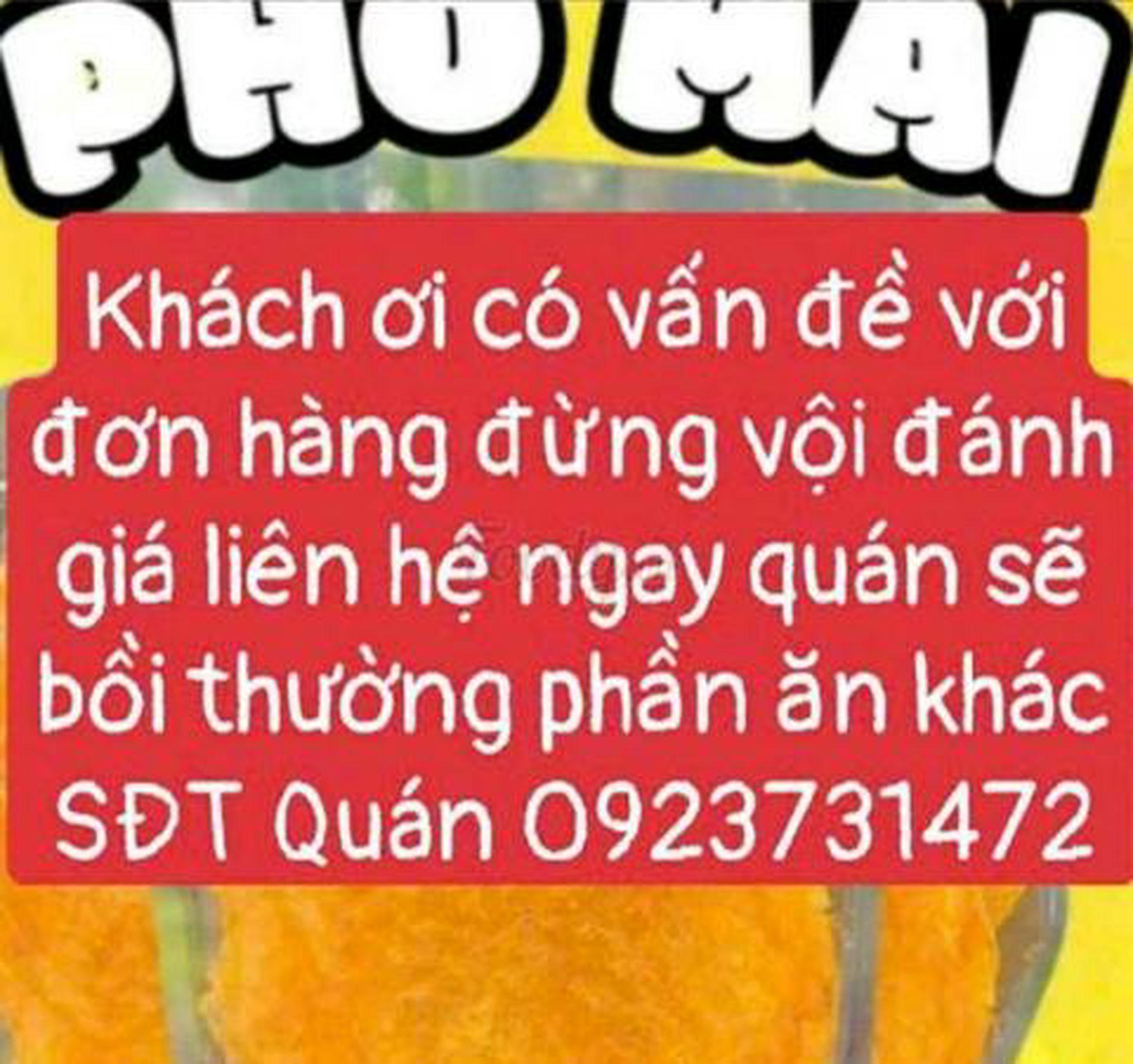 Hình ảnh Khách ơi đừng vội đánh giá gọi ngay cho quán giải quyết đền bù phần ăn khác nếu có vấn đề với đơn hàng hàng