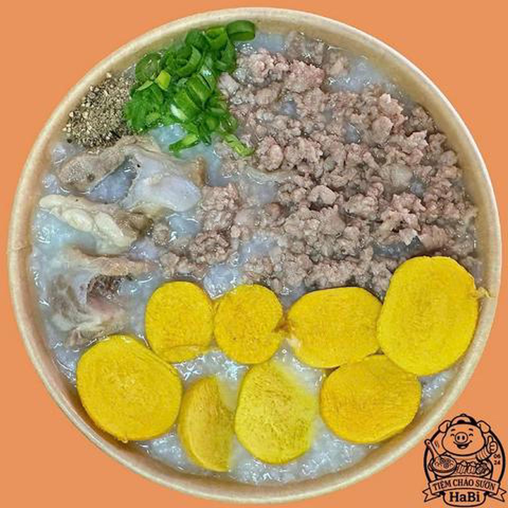 Hình ảnh Cháo sườn trứng gà non