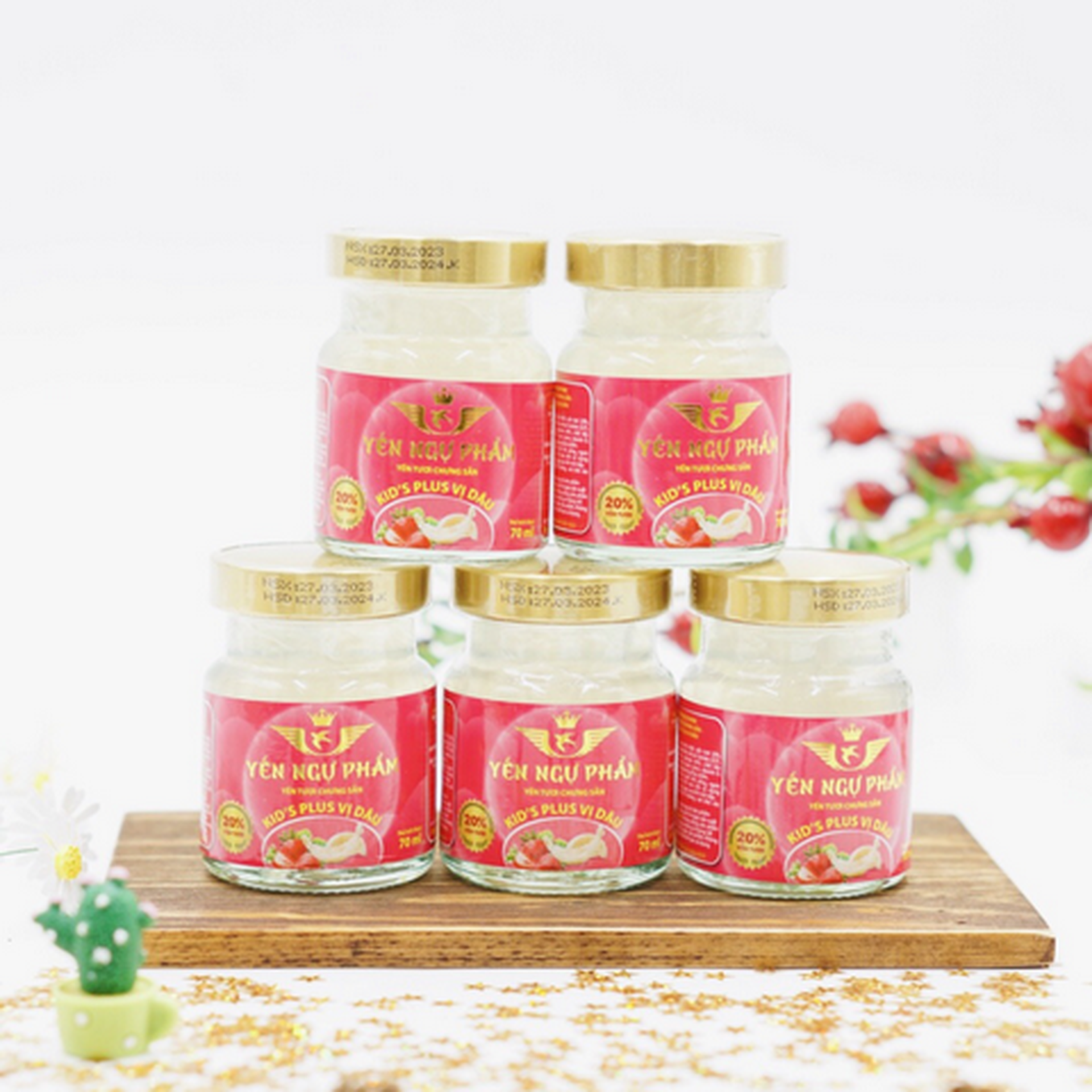 Hình ảnh Set 5 Hũ Yến Tươi Chưng Sẵn Cho Bé 70ml