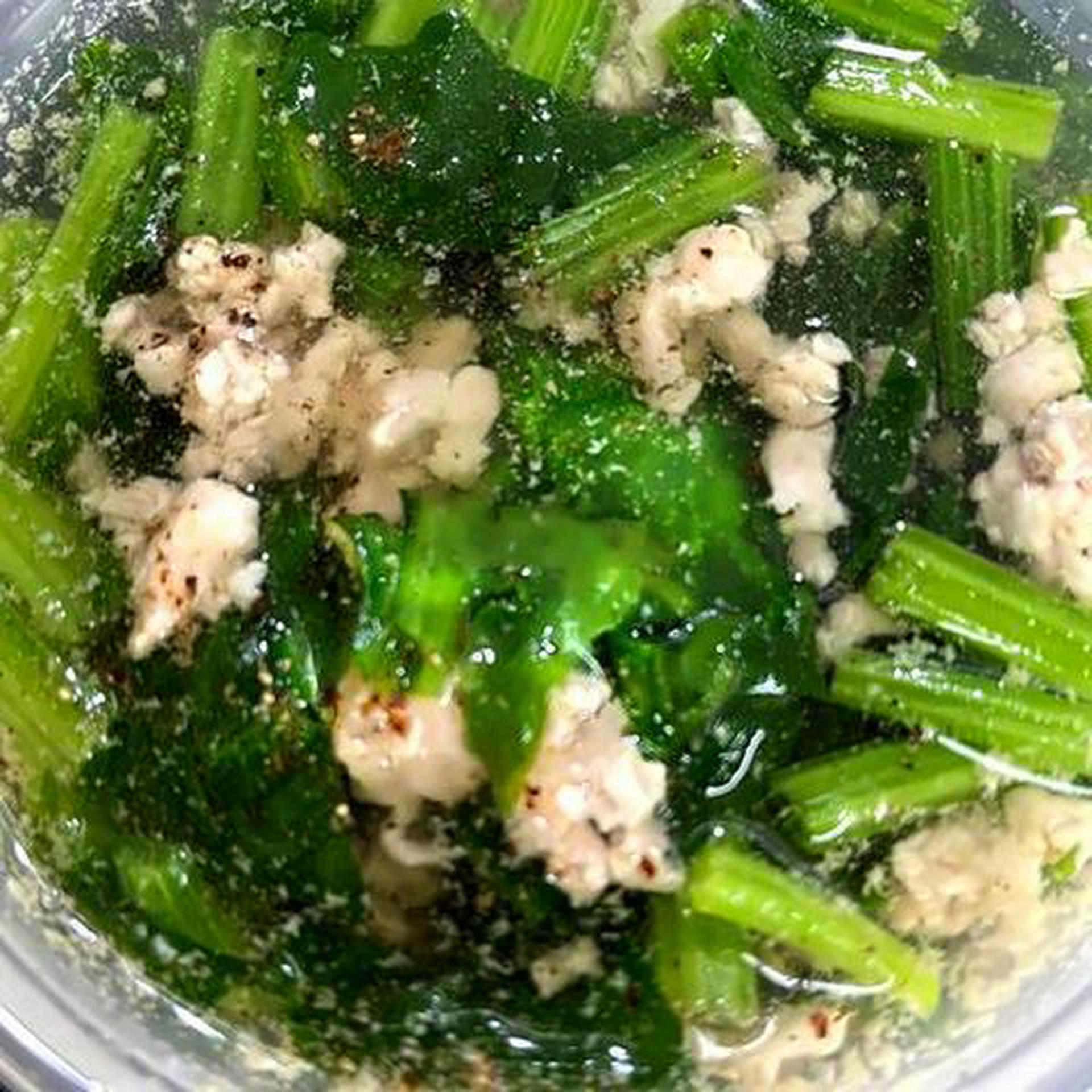 Hình ảnh Canh cải bó xôi thịt bằm