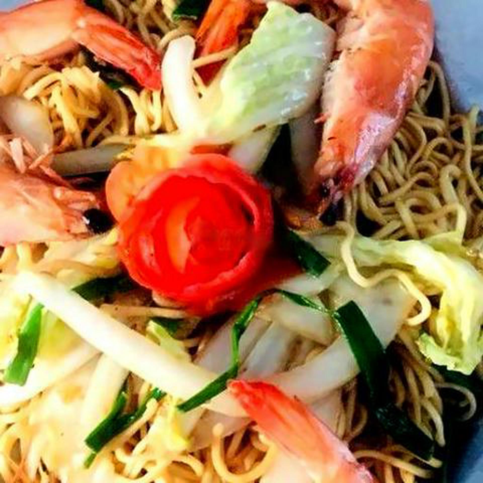 Hình ảnh Mì gói xào tôm