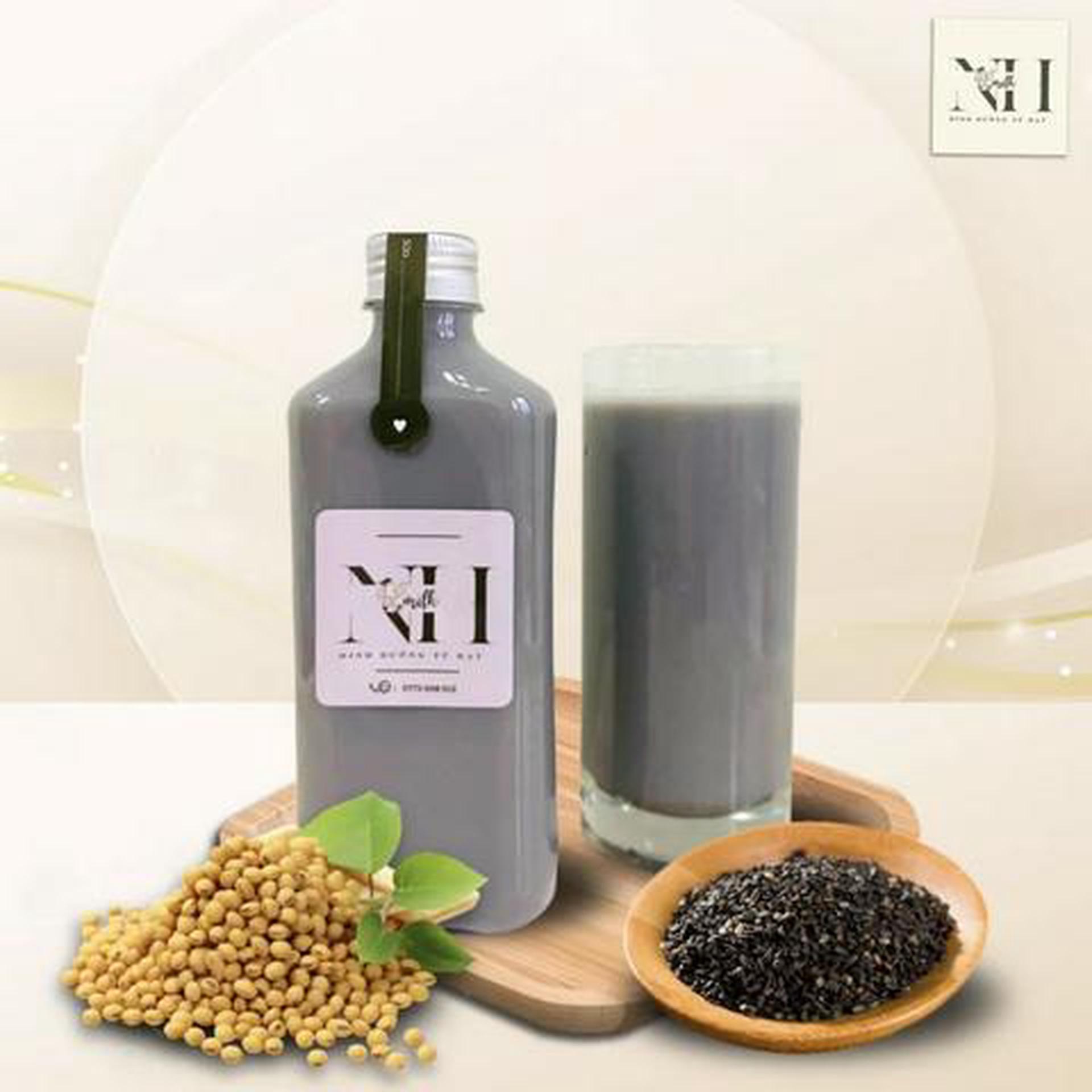Hình ảnh Sữa đậu nành mè đen