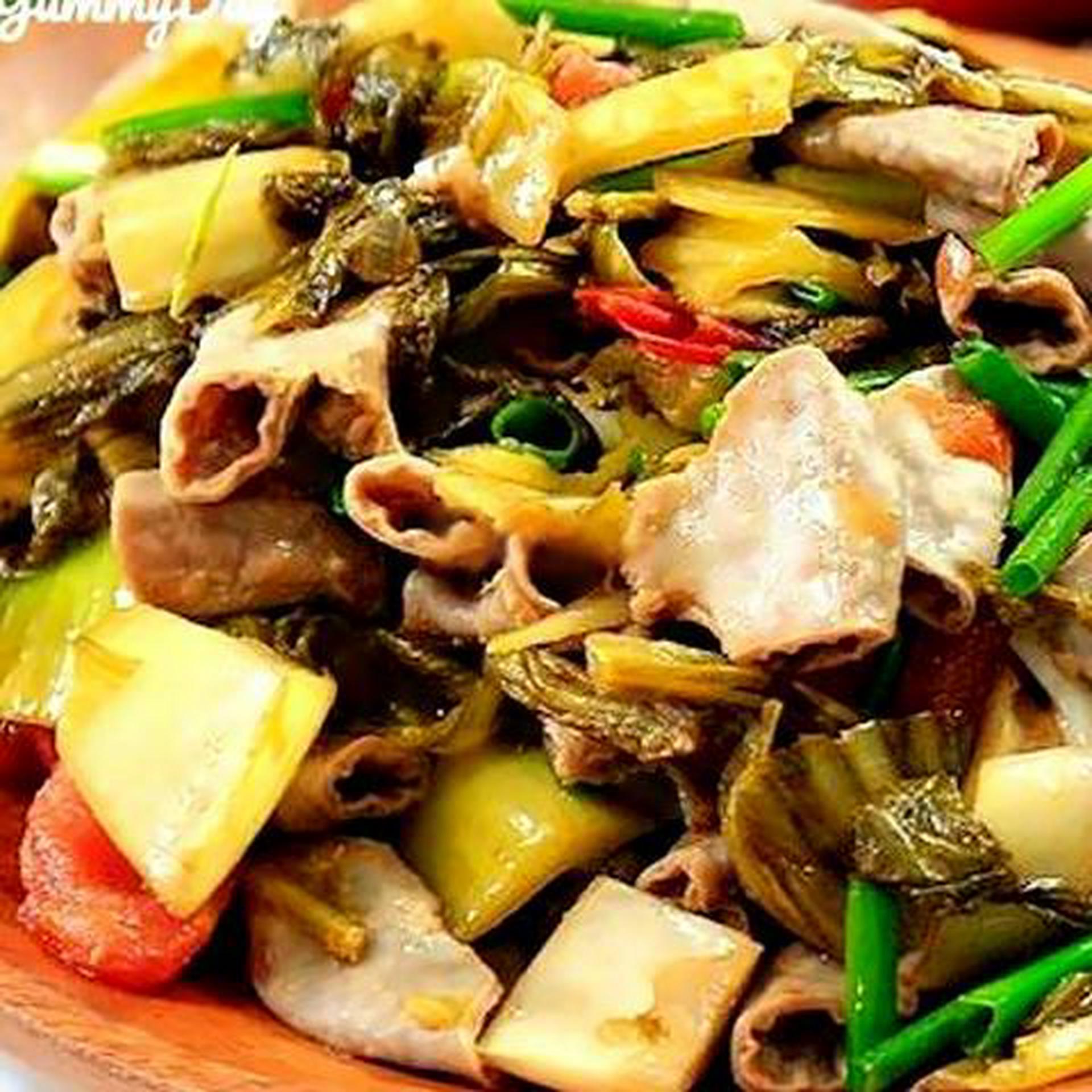 Hình ảnh Lòng xào cải chua