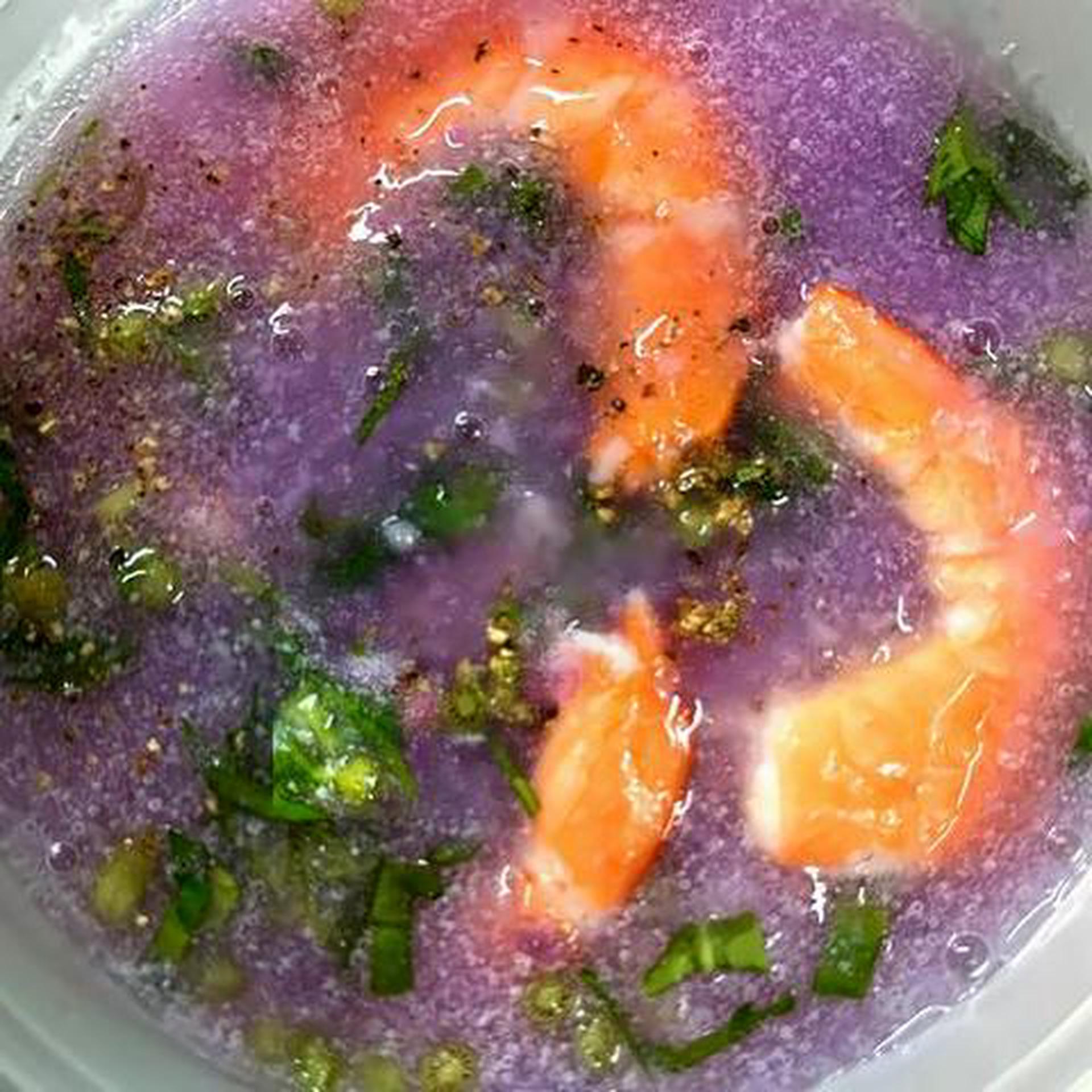 Hình ảnh Canh tôm khoai mở