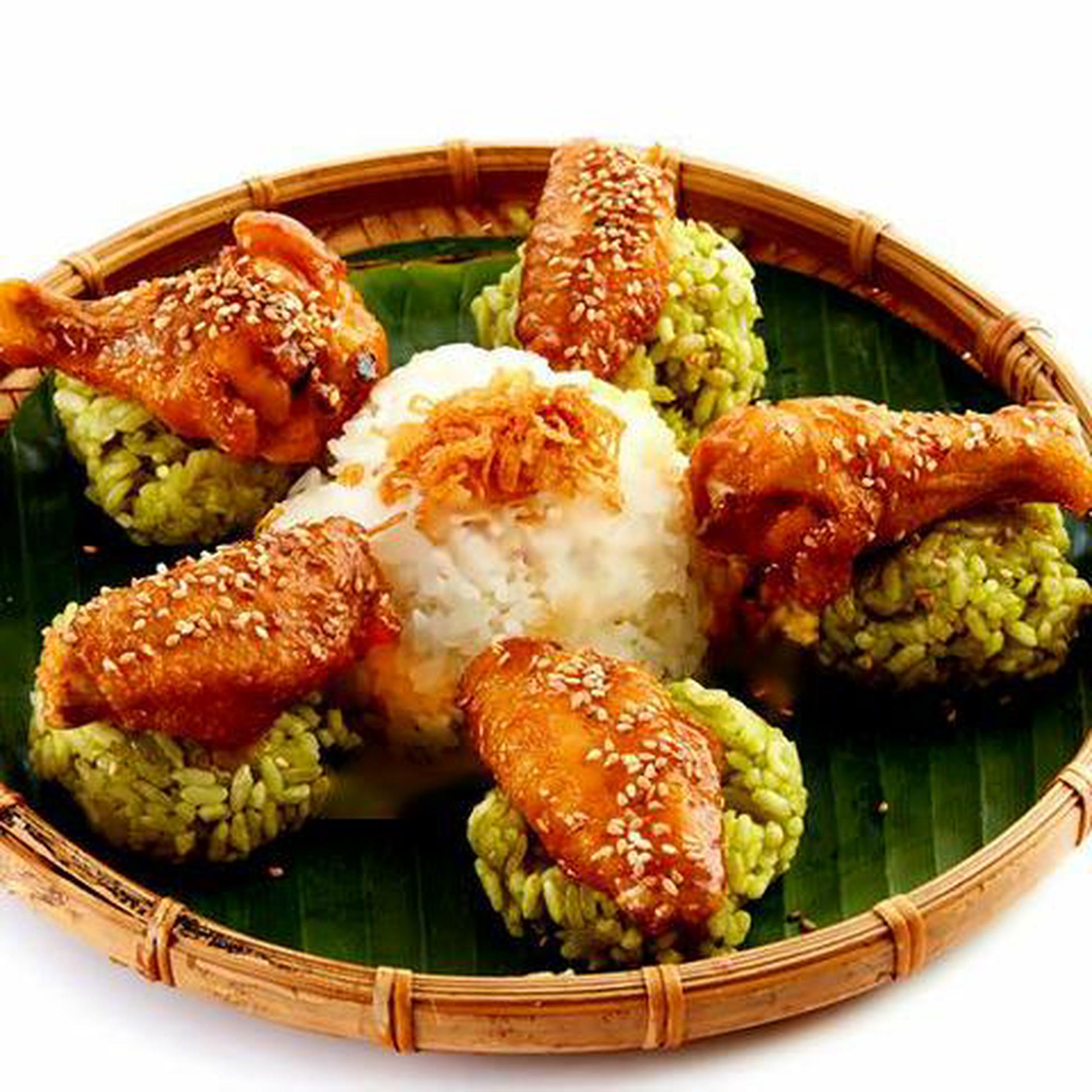 Hình ảnh Xôi Gà Lá Dứa