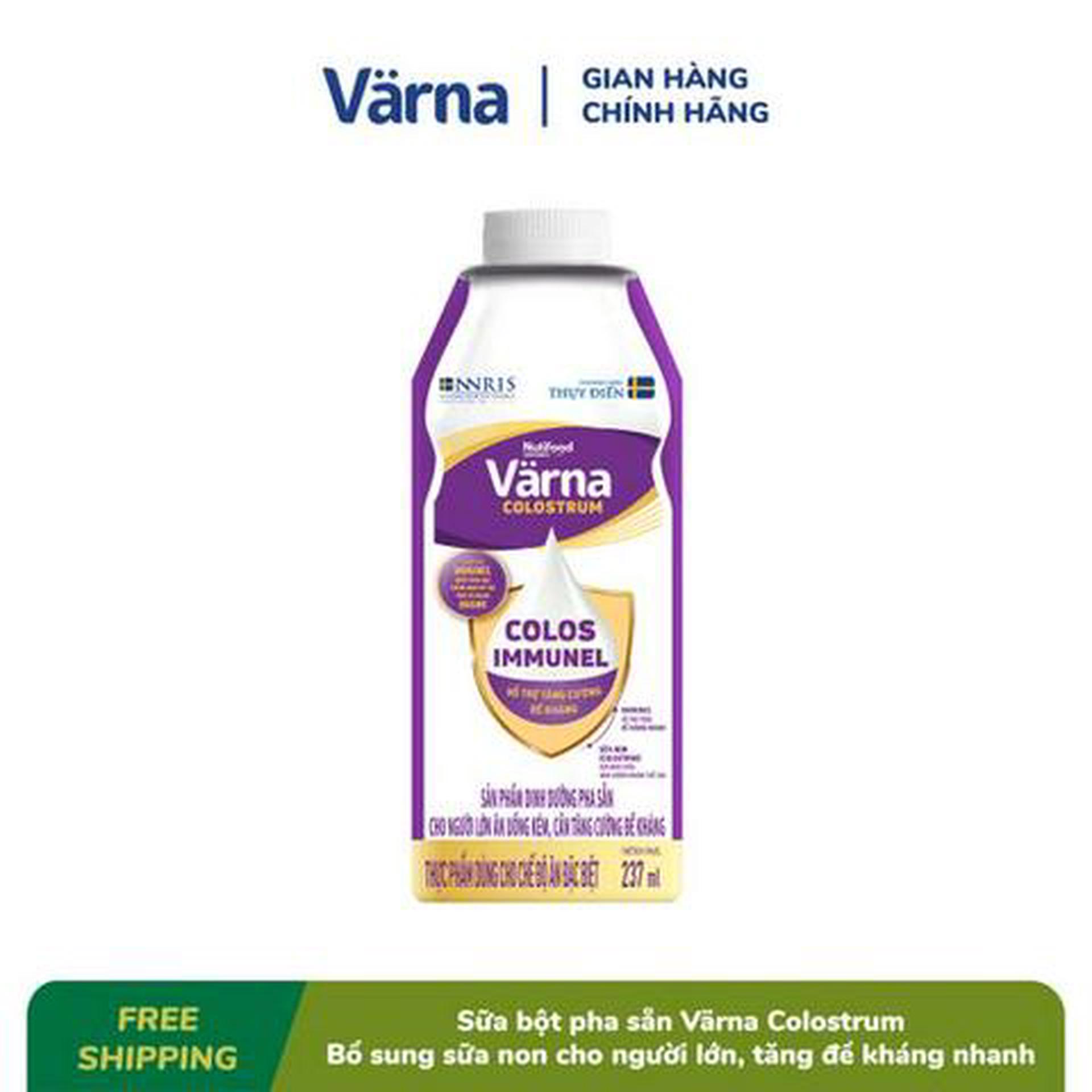 Hình ảnh Sữa bột pha sẵn Varna Colostrum hộp giấy 237ml tăng đề kháng nhanh