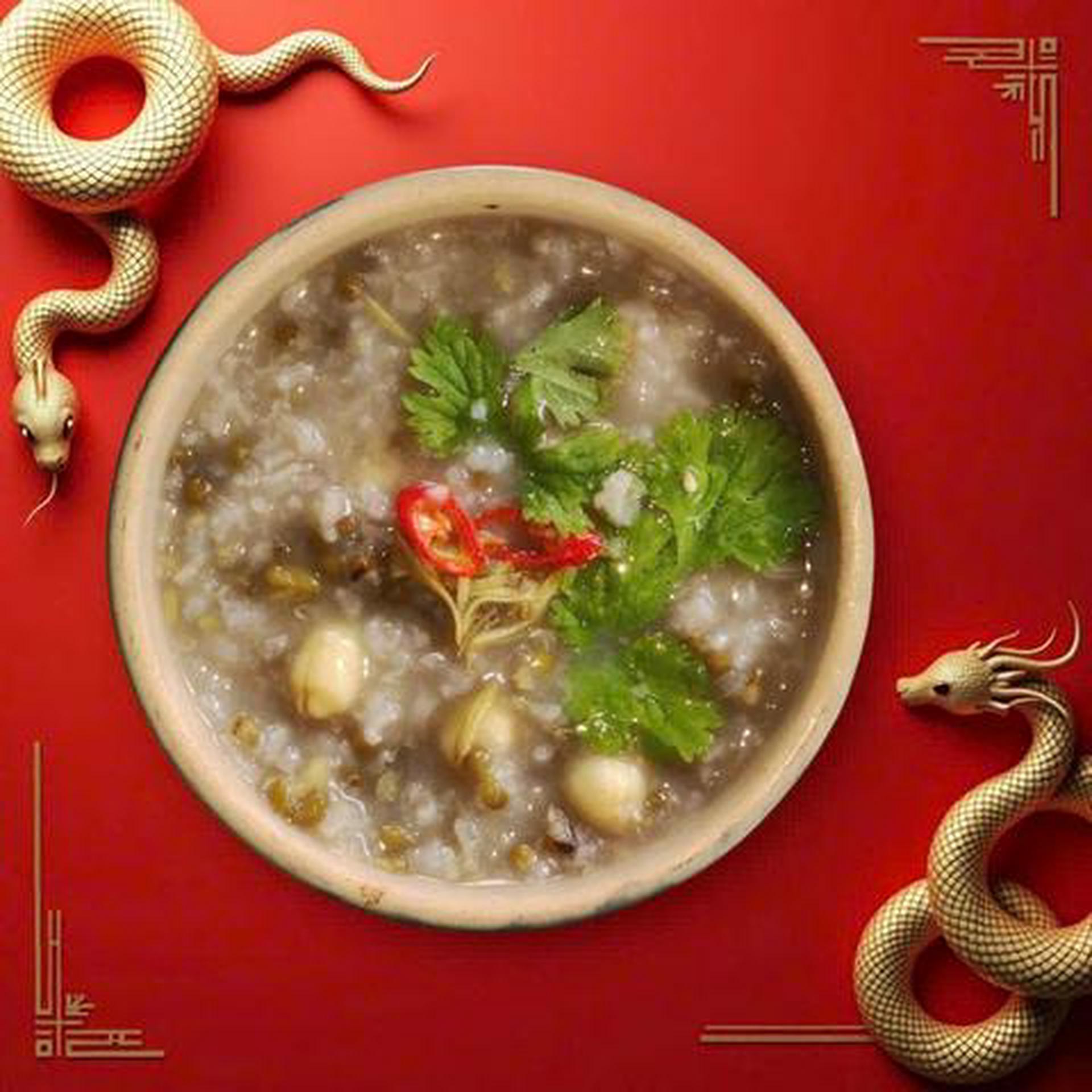 Hình ảnh Cháo đậu xanh hạt sen 