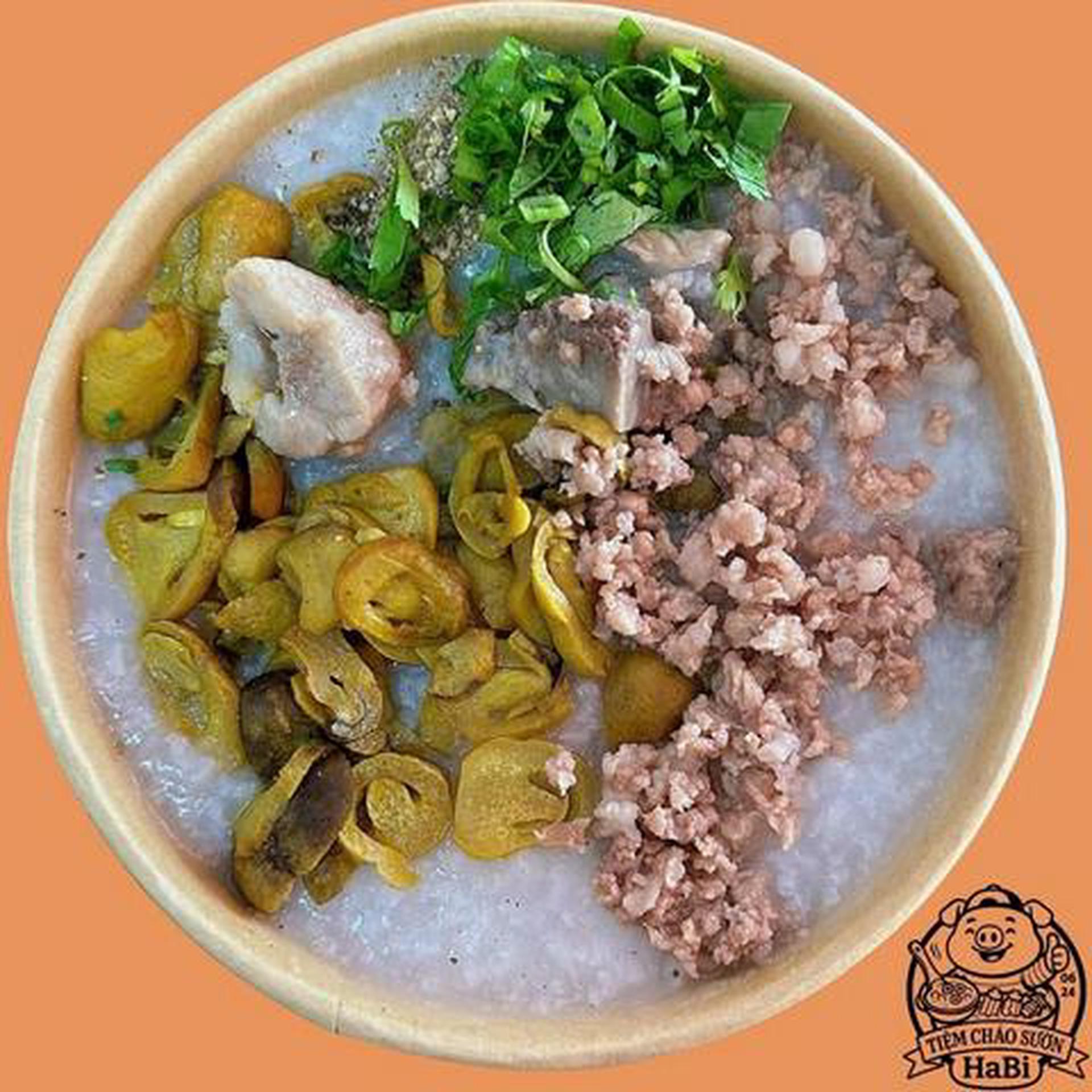 Hình ảnh Cháo sườn nấm rơm
