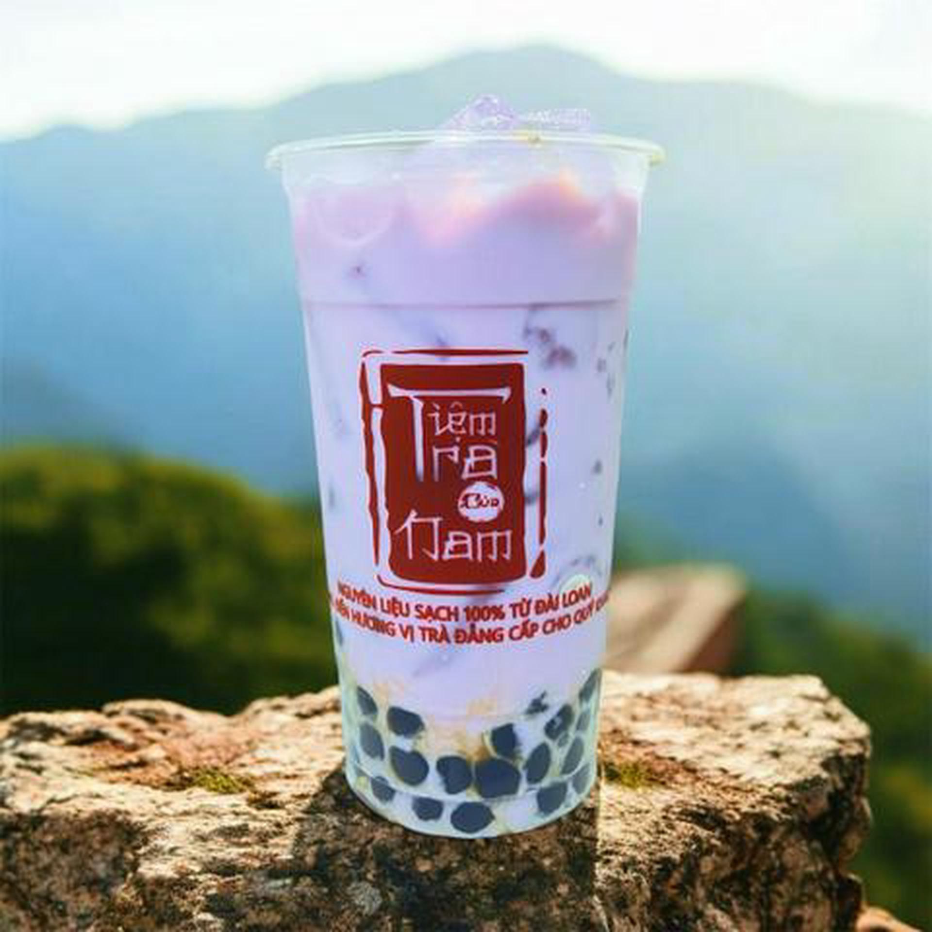Hình ảnh TRÀ SỮA KHOAI MÔN TRÂN CHÂU ĐEN ( 700ML)