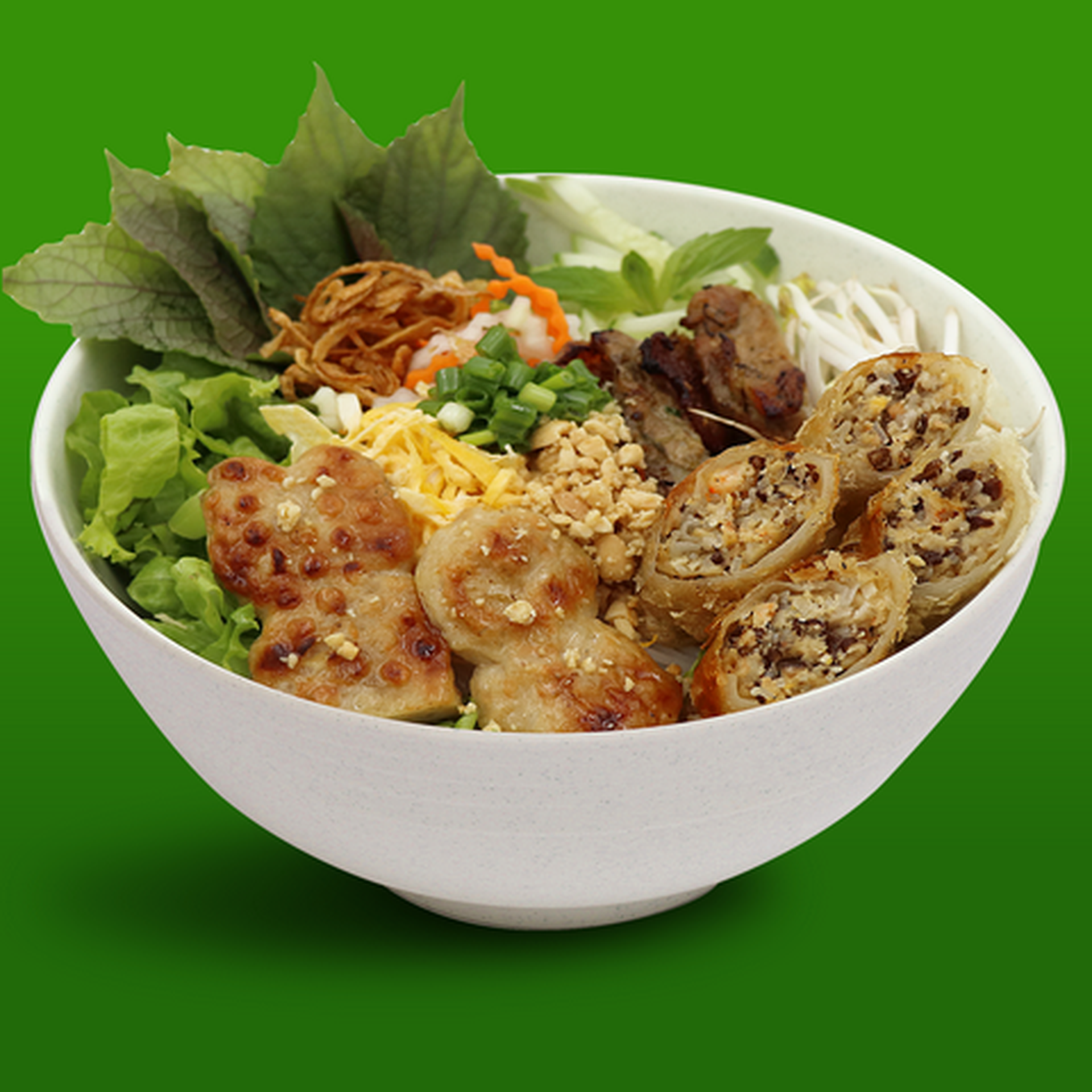 Hình ảnh Bún nem - thịt nướng chả giò