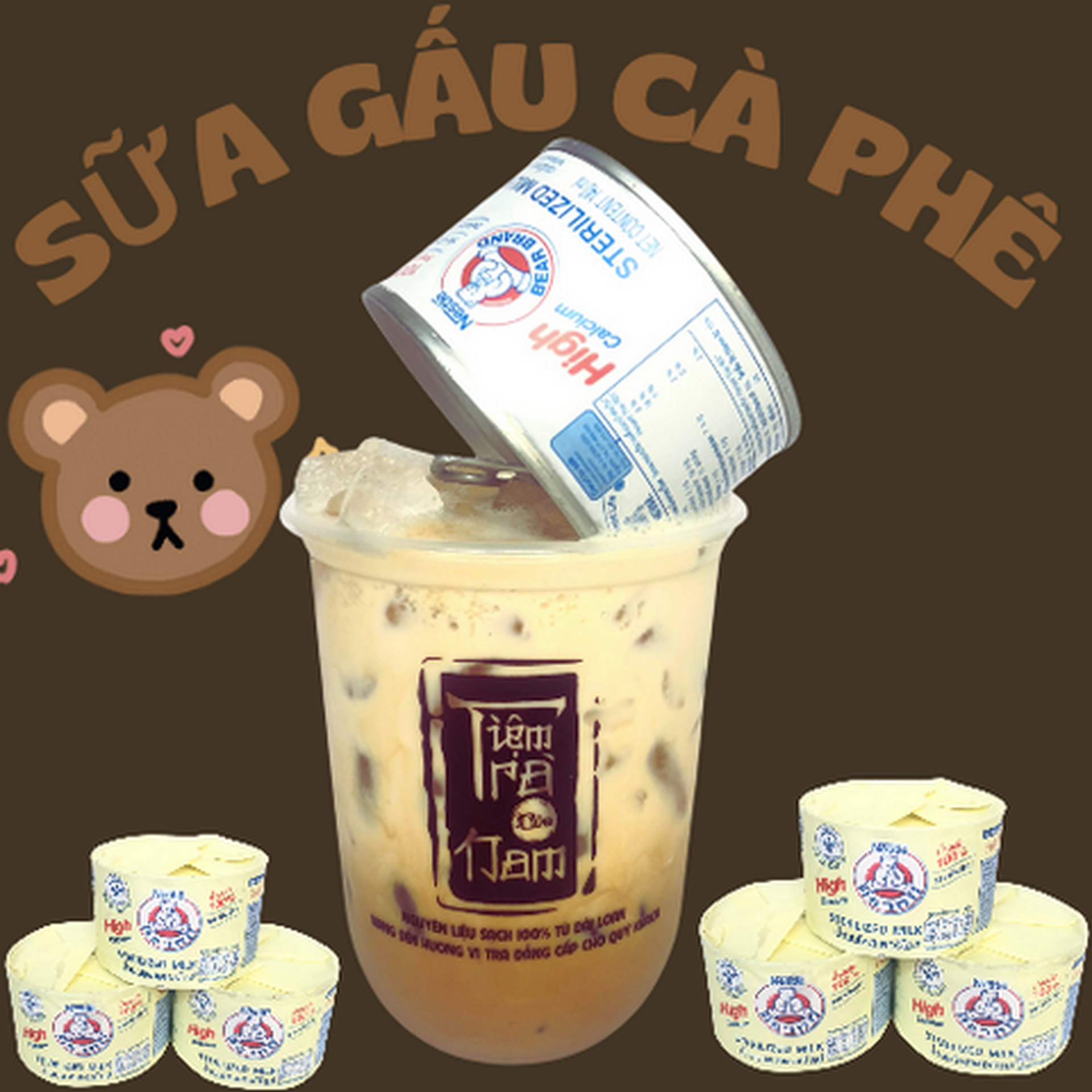 Hình ảnh SỮA GẤU CÀ PHÊ ( 500ml)