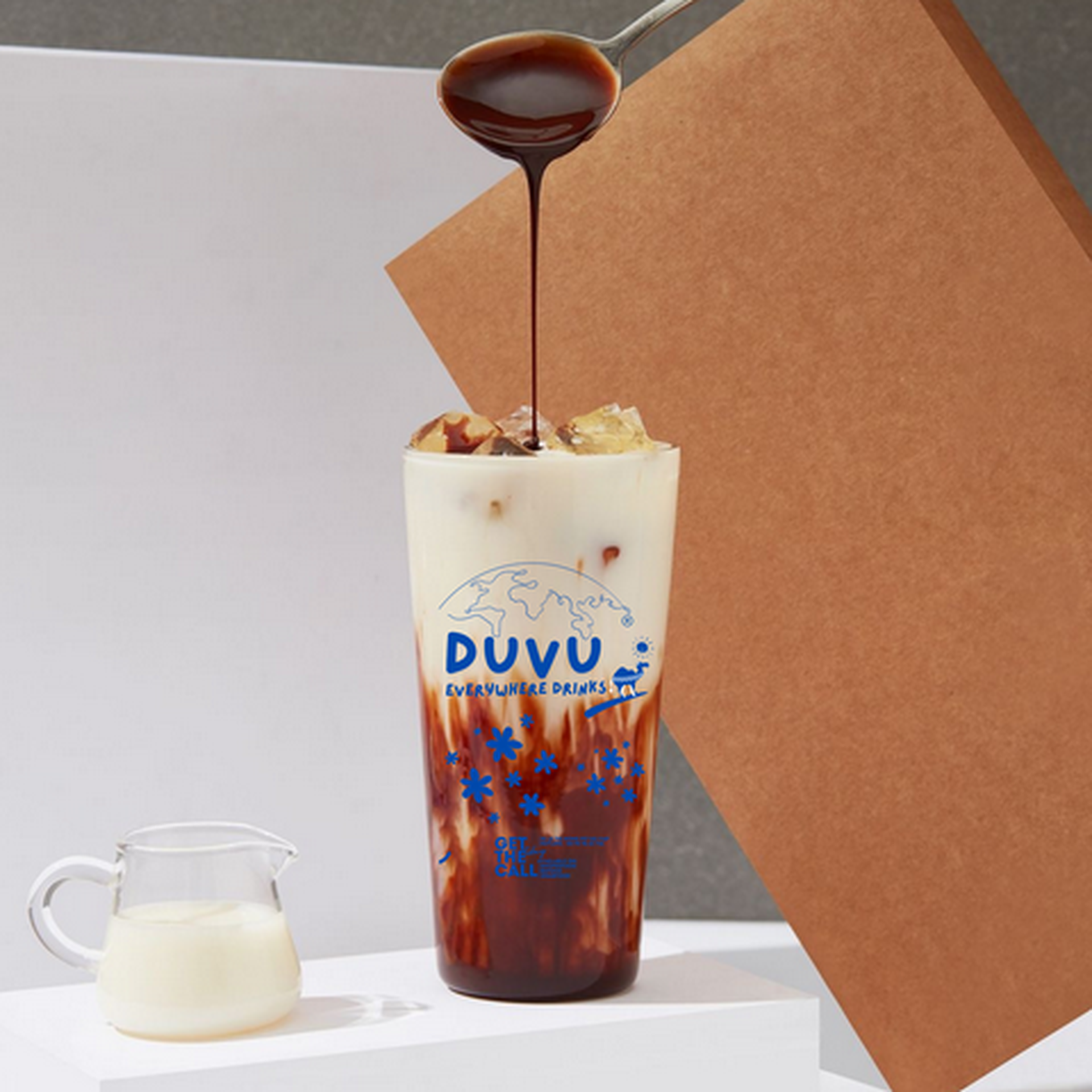 Hình ảnh Sữa Tươi Hạnh Nhân Sốt Caramel 