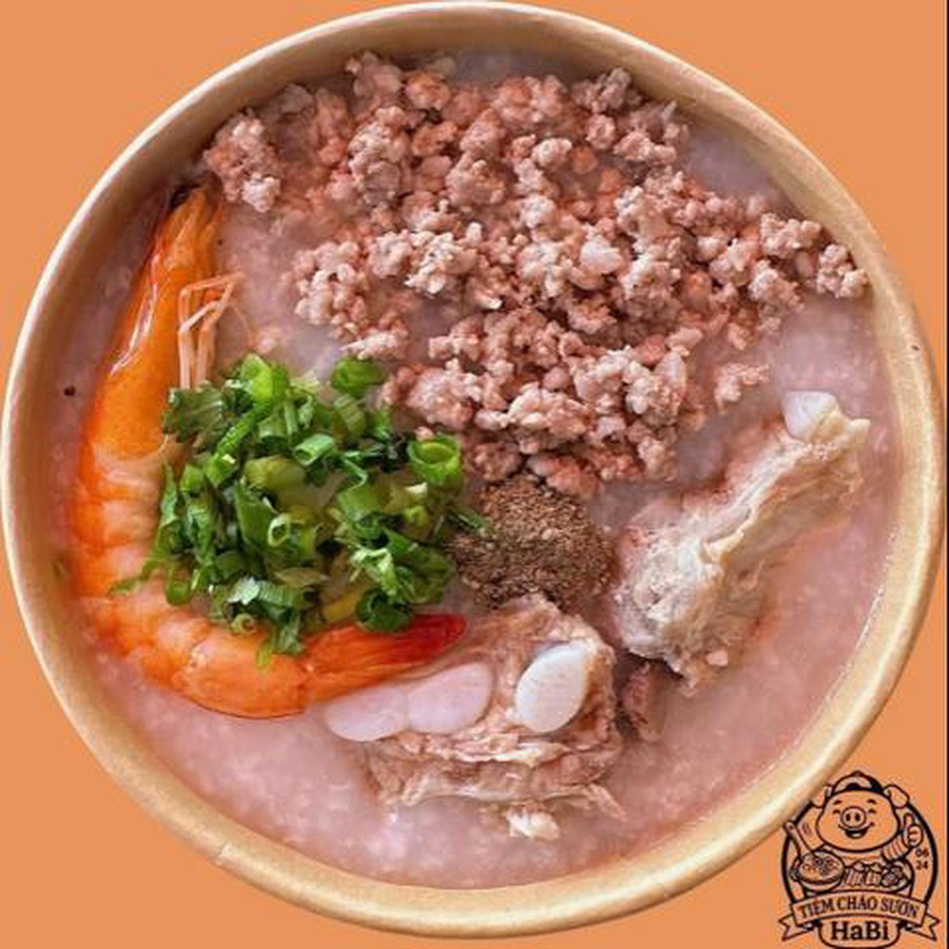 Hình ảnh Cháo sườn tôm thịt