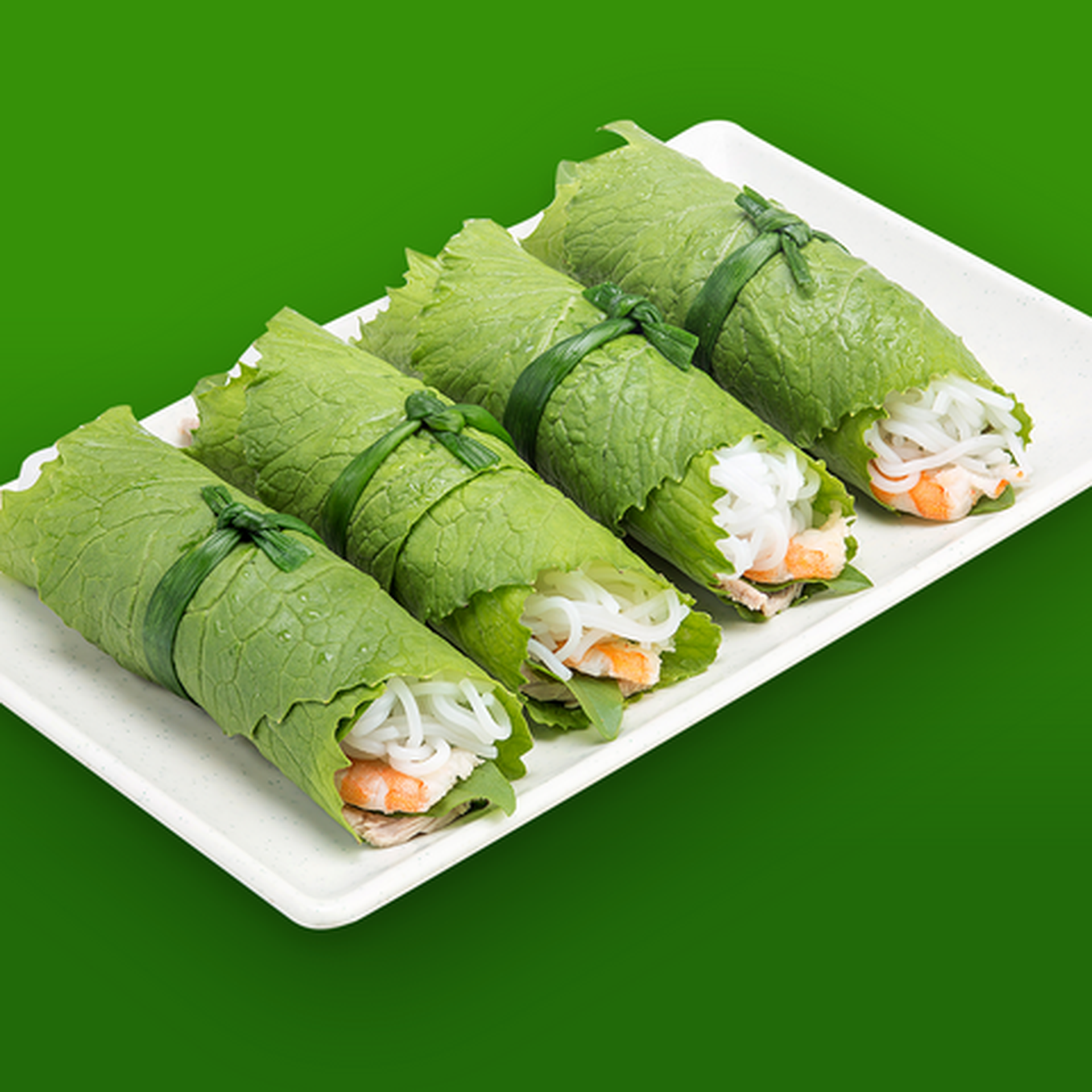 Hình ảnh Cuốn diếp tôm thịt - 4 cuốn