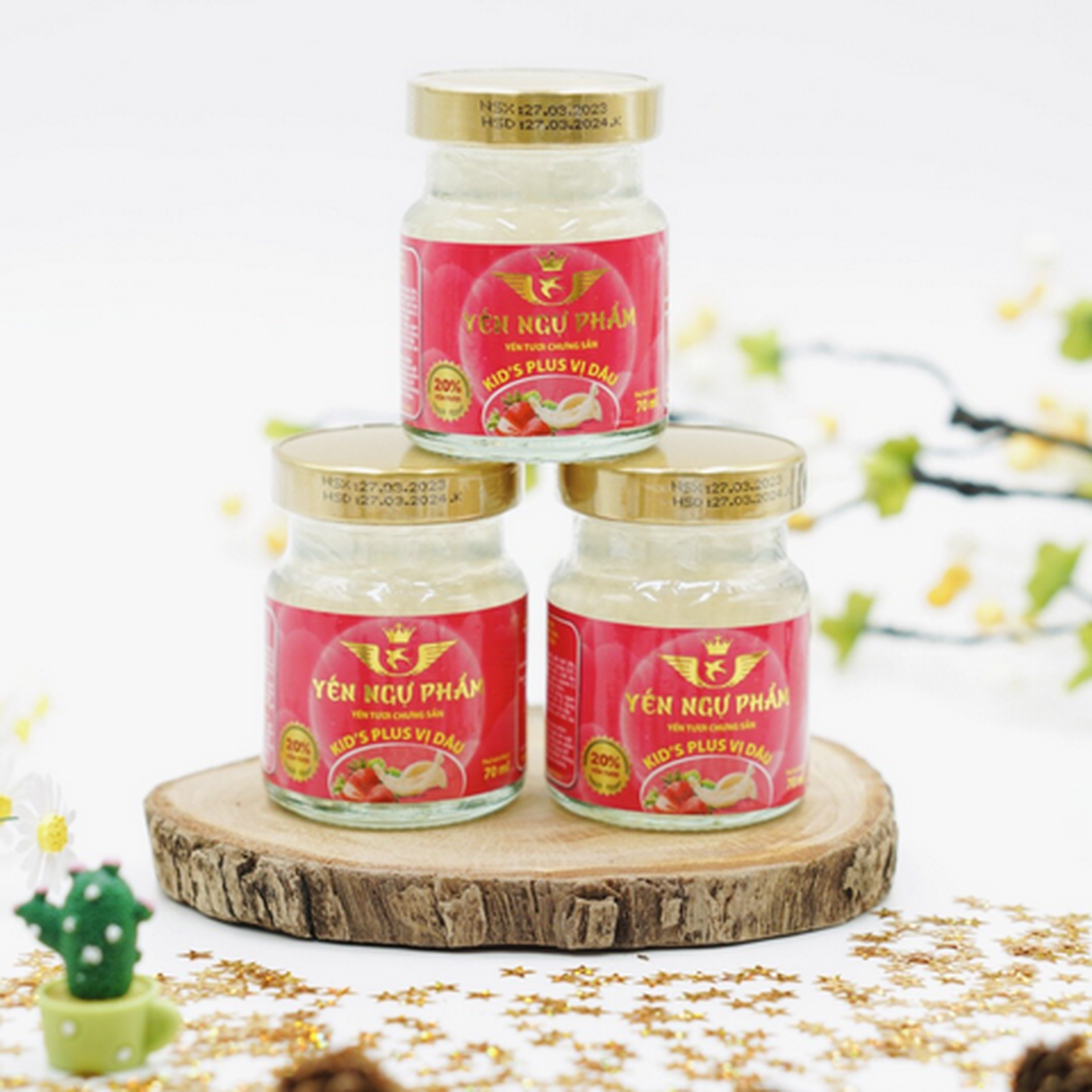 Hình ảnh Set 3 Hũ Yến Tươi Chưng Sẵn Cho Bé 70ml