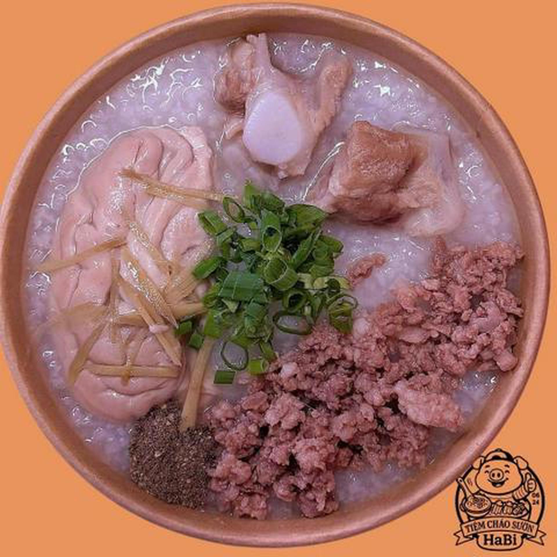 Hình ảnh Cháo sườn óc heo