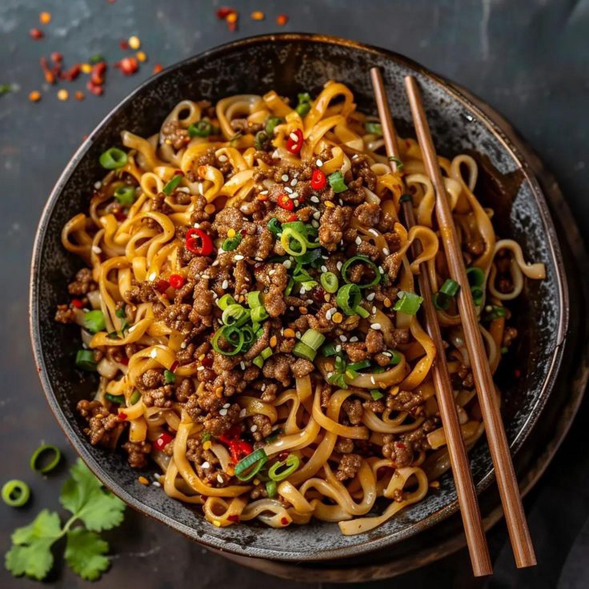Hình ảnh Mì trộn thịt bằm