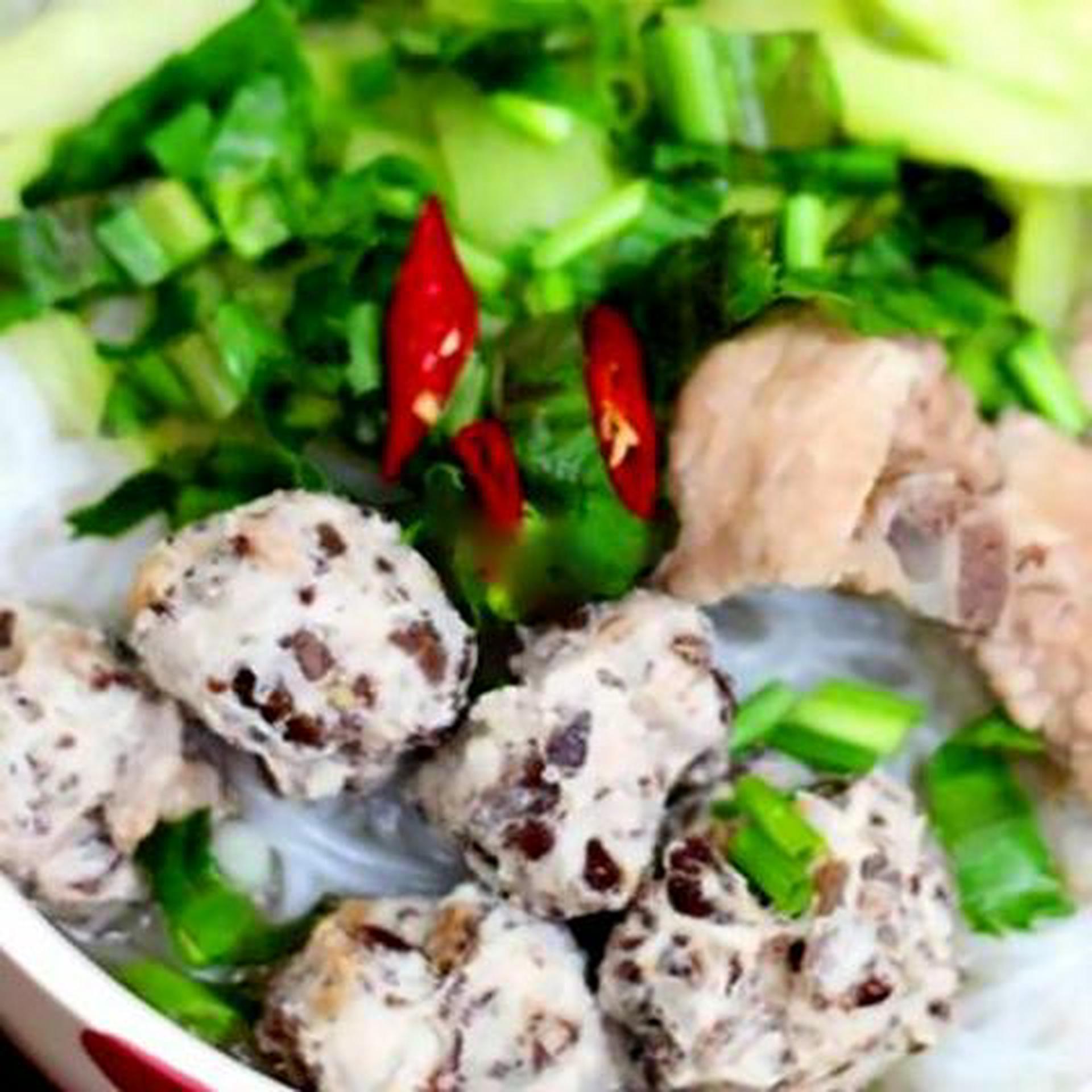 Hình ảnh Bún gạo tô thịt - phèo