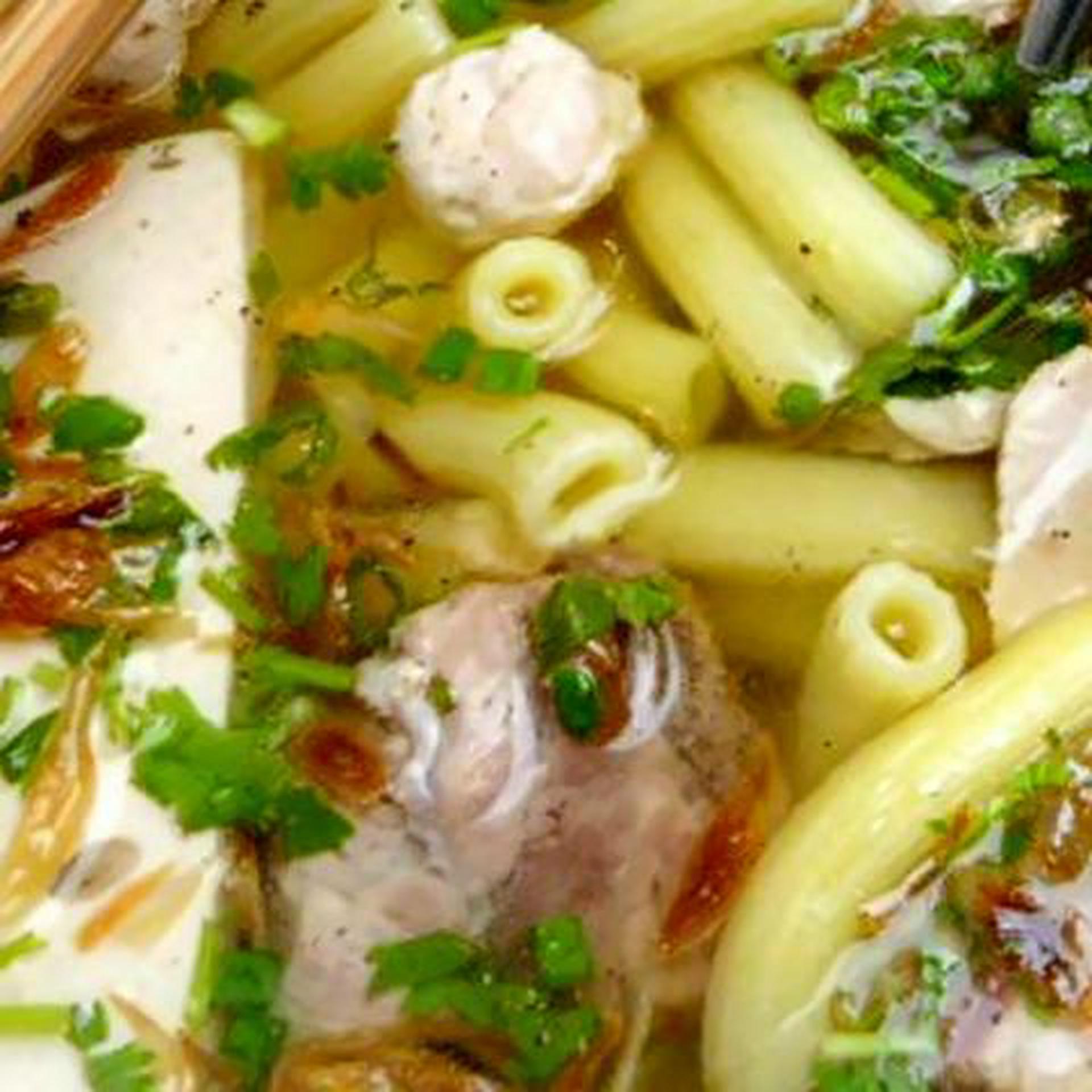 Hình ảnh Nui tô thập cẩm - không giò