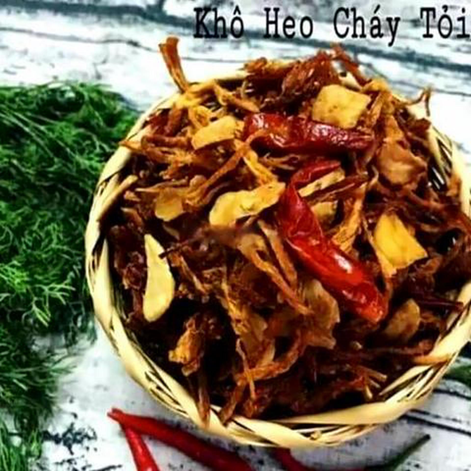 Hình ảnh Hủ 500gram khô heo cháy tỏi ngon loại 1