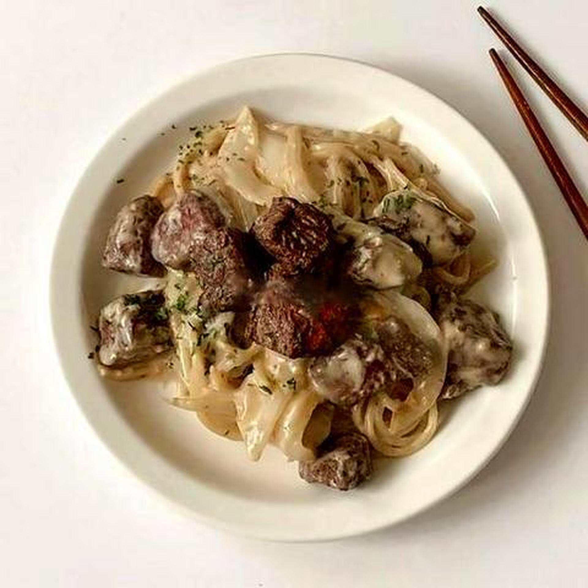 Hình ảnh MÌ Ý sốt trứng muối bò lúc lắc