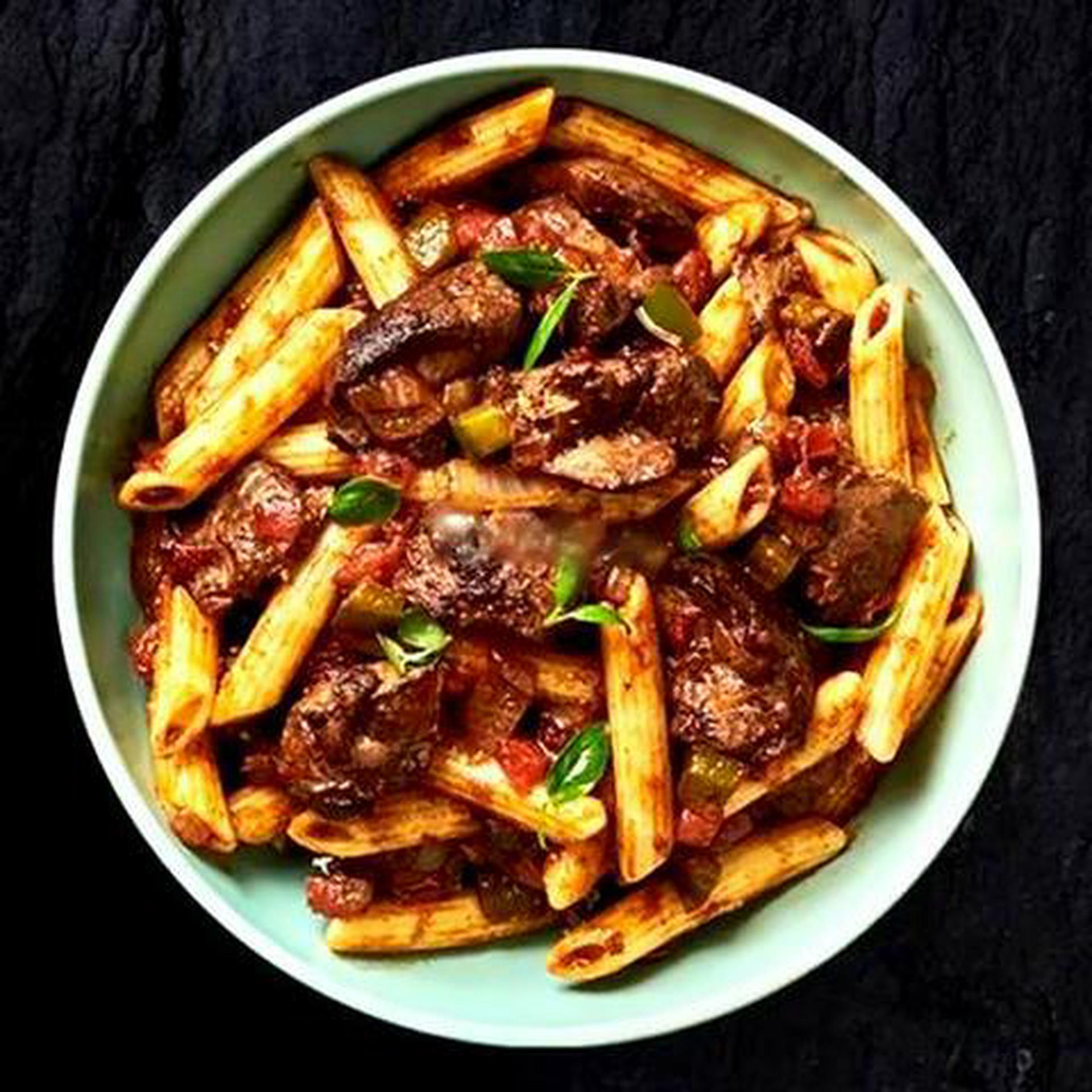 Hình ảnh Nui xào bò lúc lắc