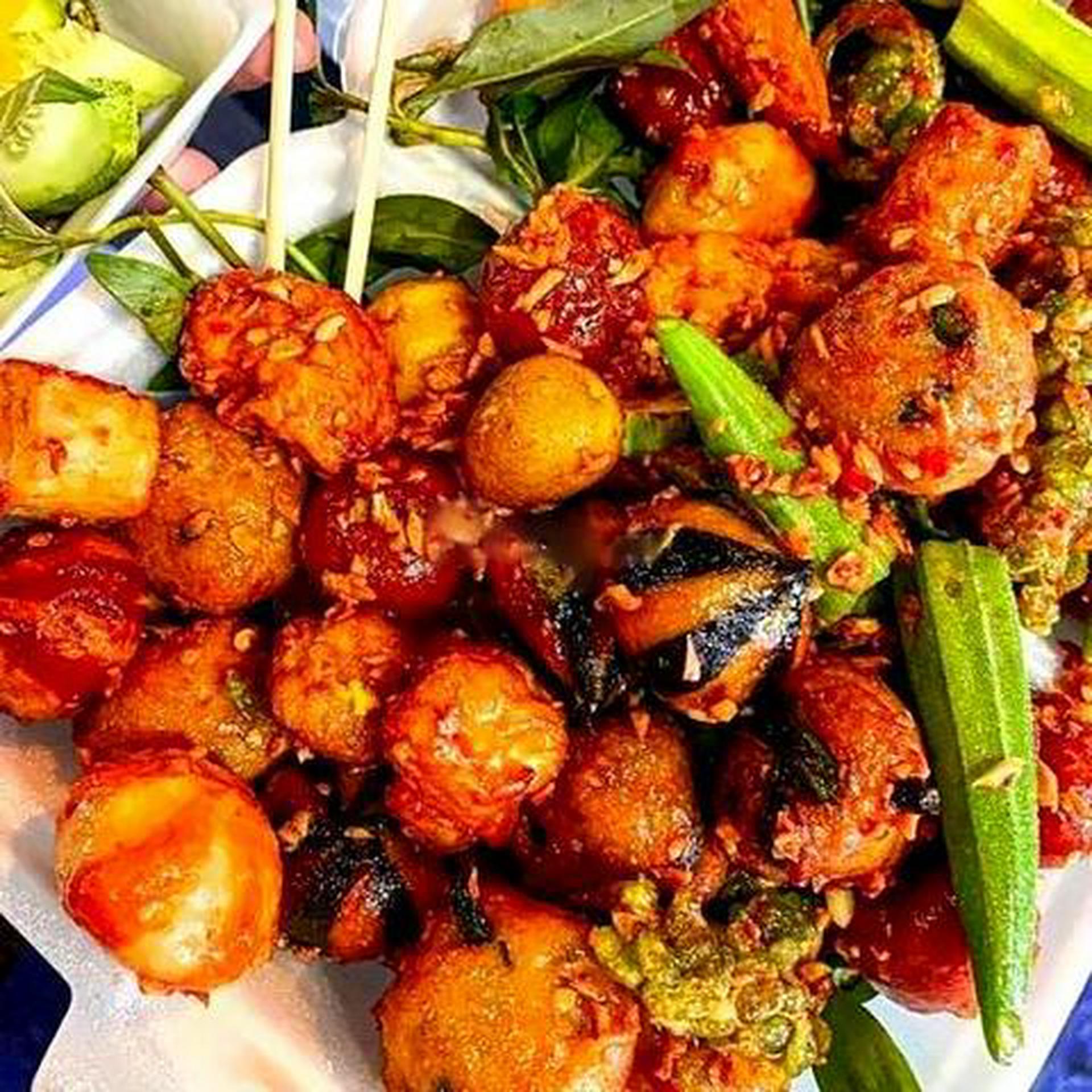 Hình ảnh Combo đồ chiên no lăn quay sốt trứng muối - 5-6 người