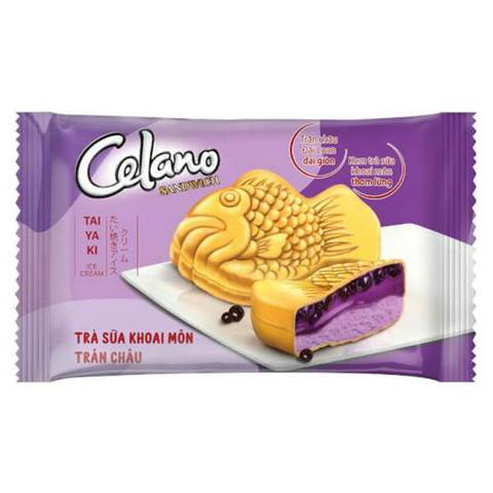 Hình ảnh Kem Bánh Cá Celano Trà Sữa Khoai Môn 100ml