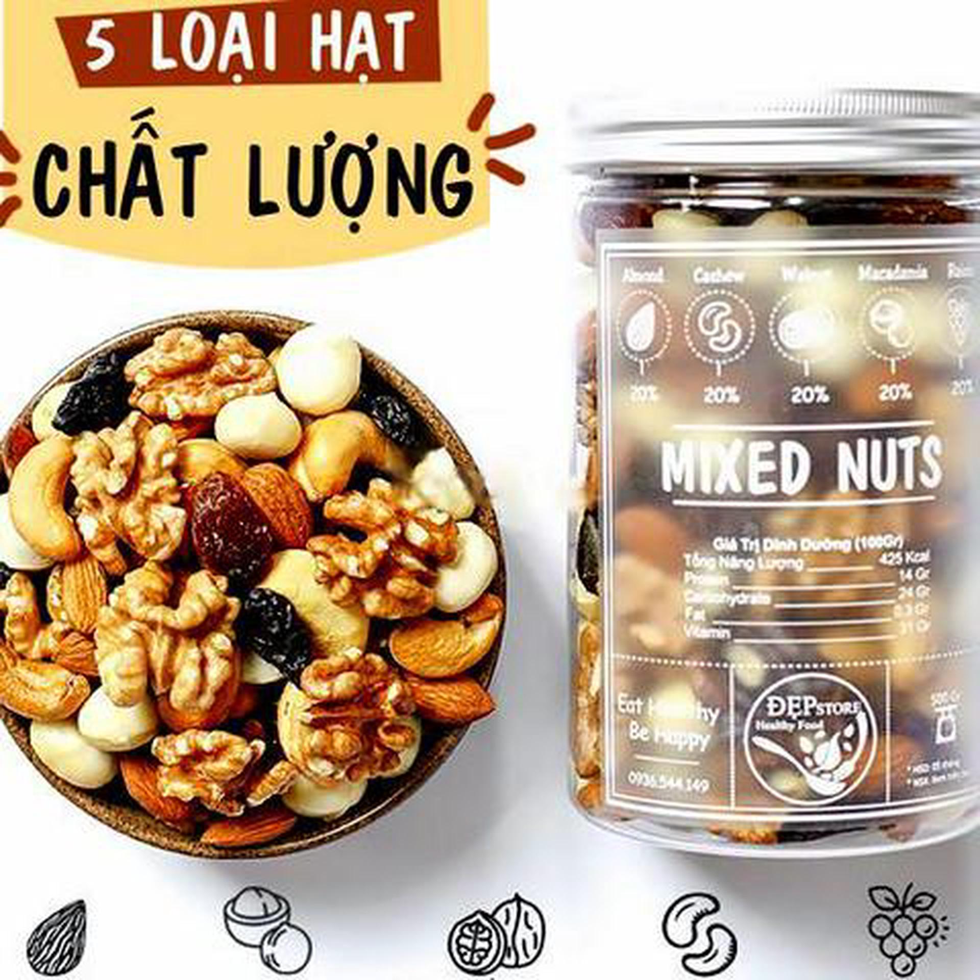 Hình ảnh Mix Nust 5 Loại Hạt (500gr)