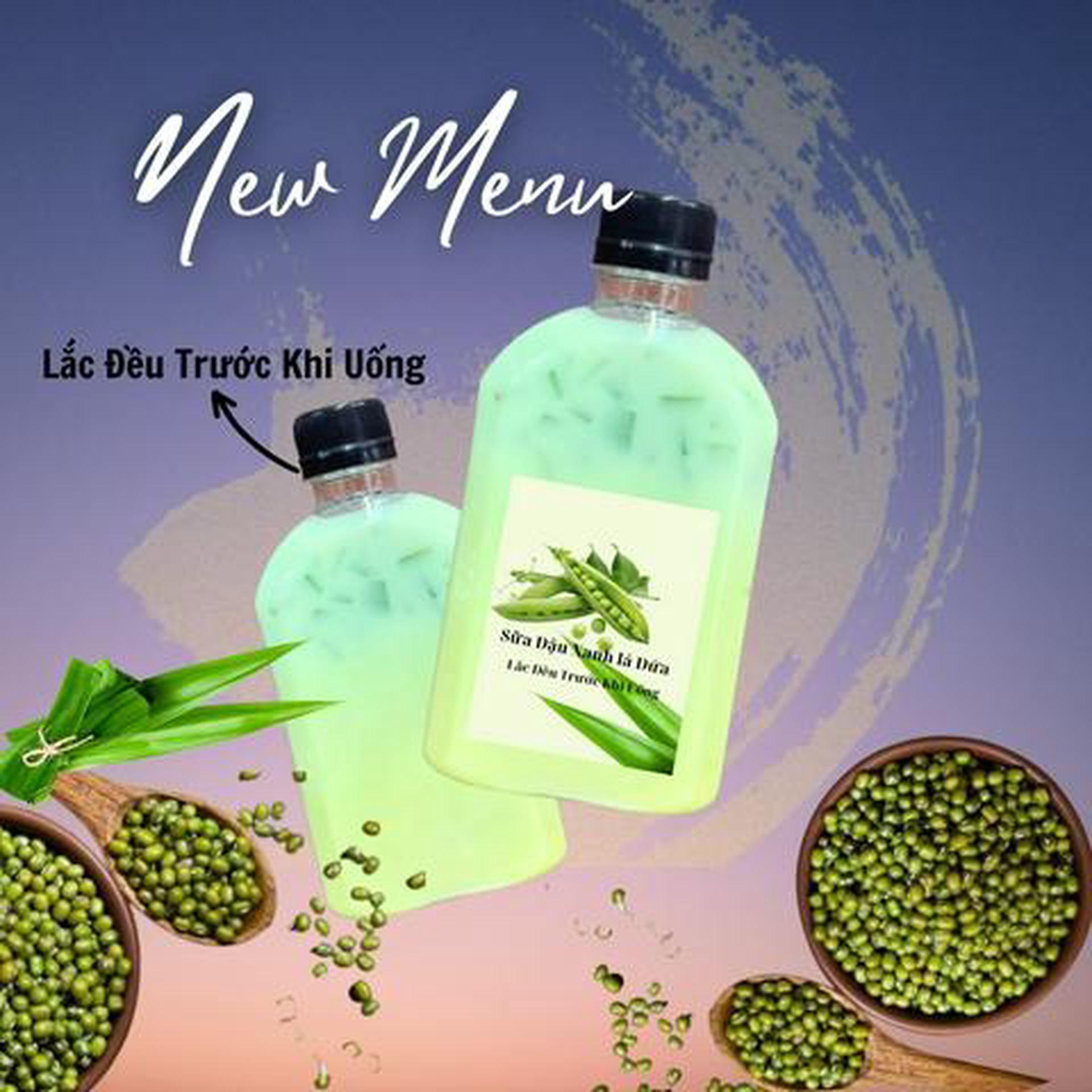 Hình ảnh Sữa Đậu Xanh Lá Dứa