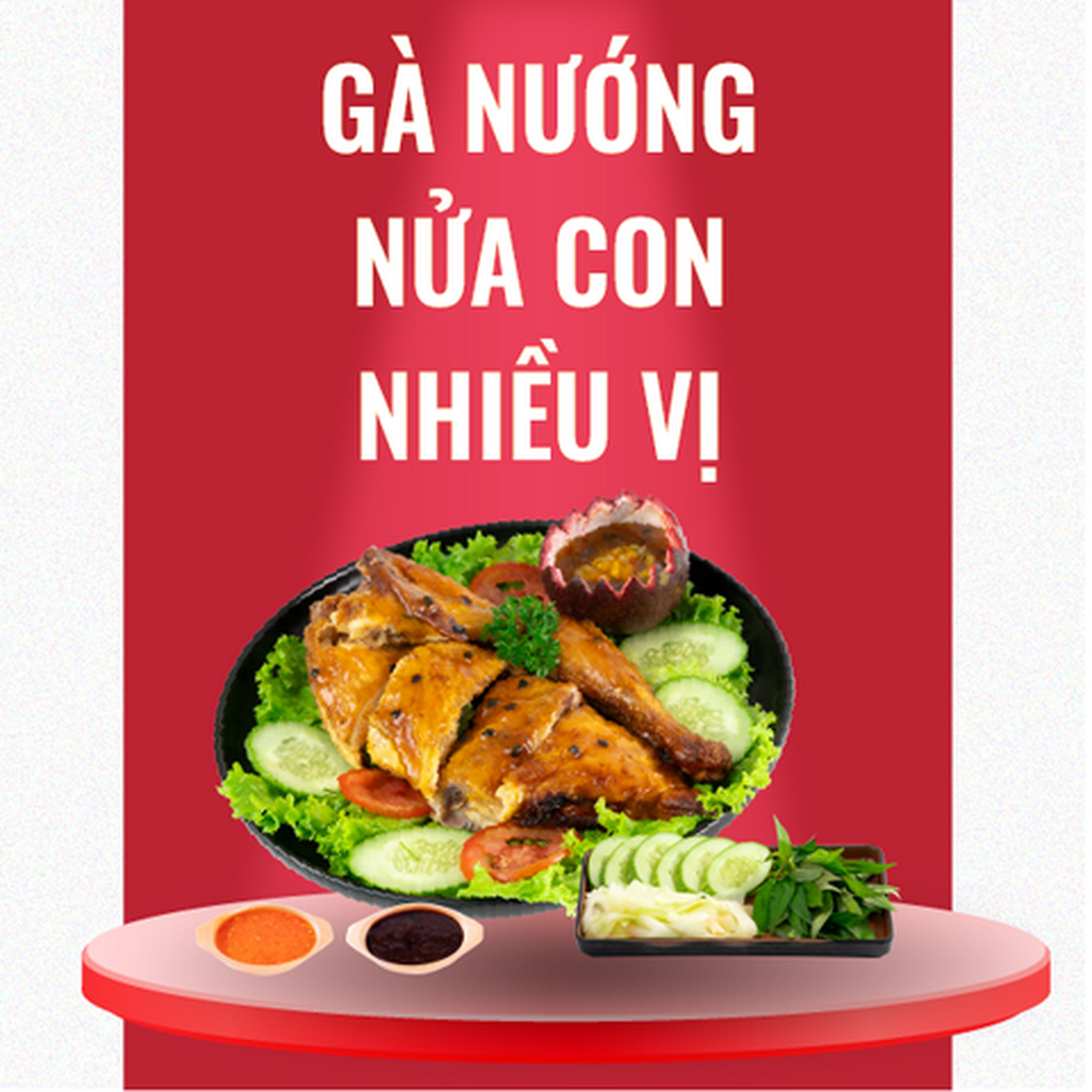 Hình ảnh Gà Nướng Nửa Con Nhiều Vị
