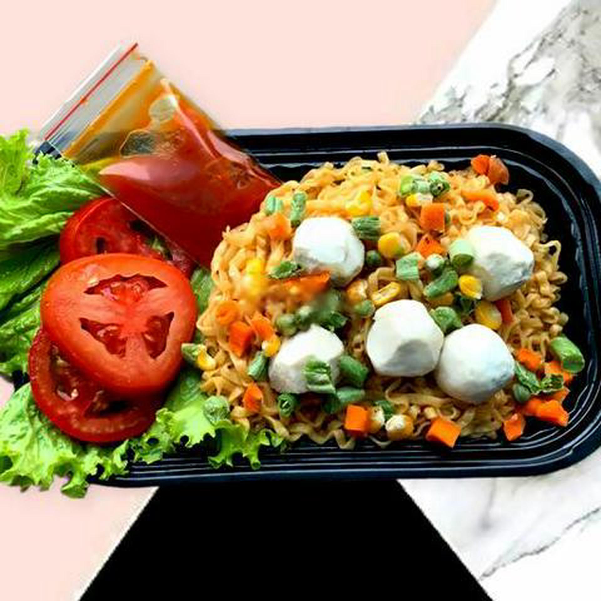 Hình ảnh Mì trộn bò viên - 5 viên