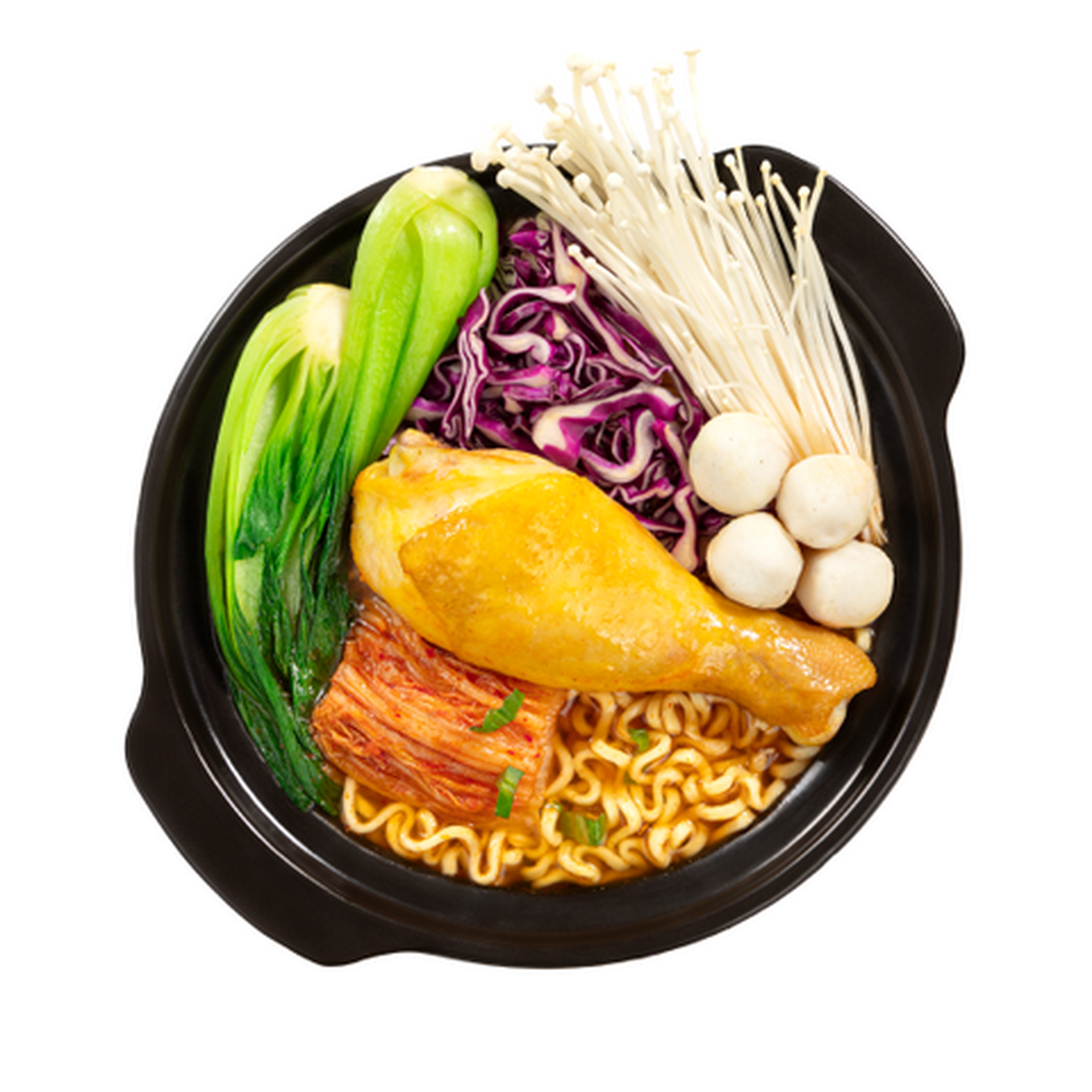 Hình ảnh Mì kim chi đùi gà