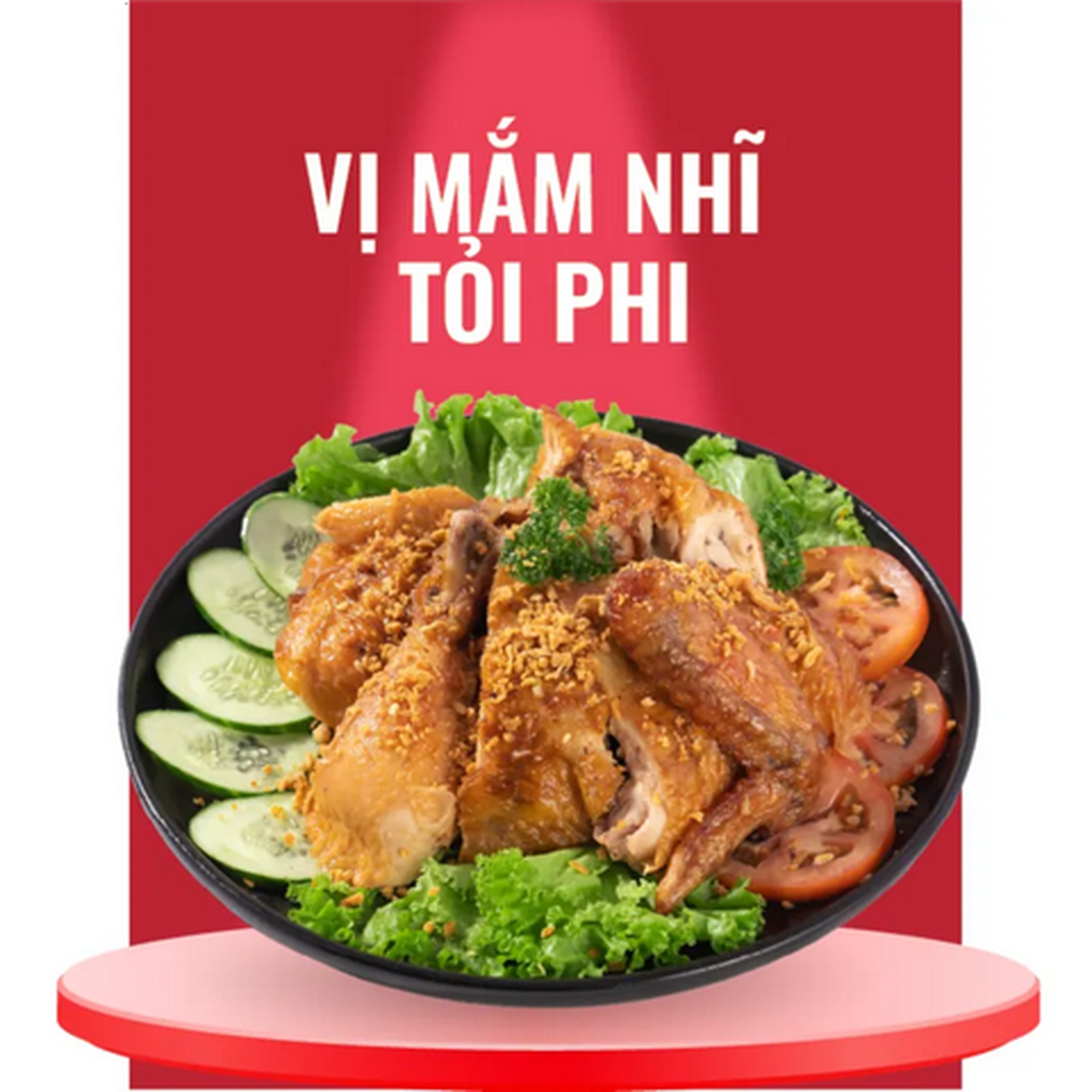 Hình ảnh Gà Nướng Mắm Nhĩ Tỏi Phi - Nửa con