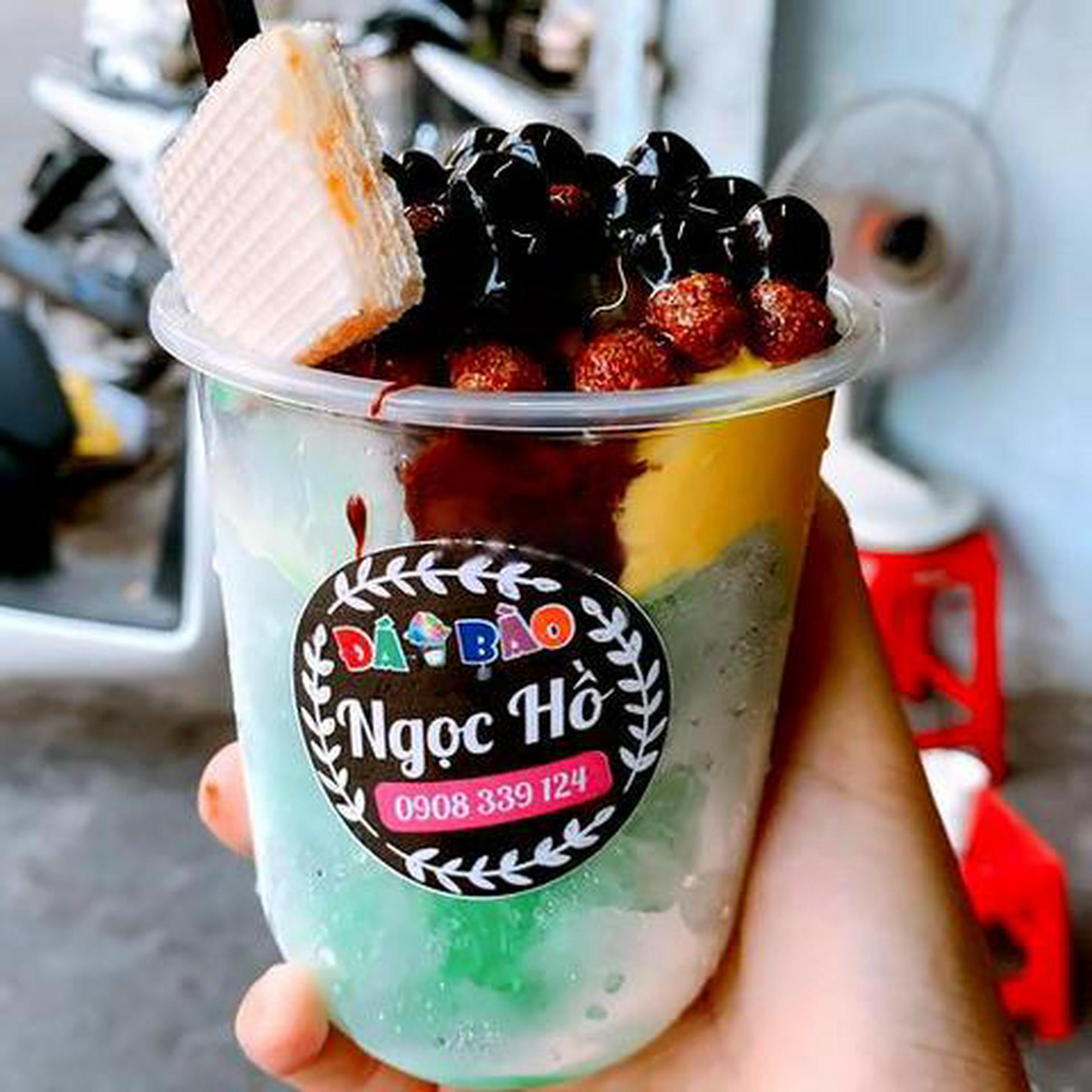 Hình ảnh Đá bào milo - bạc hà - phô mai