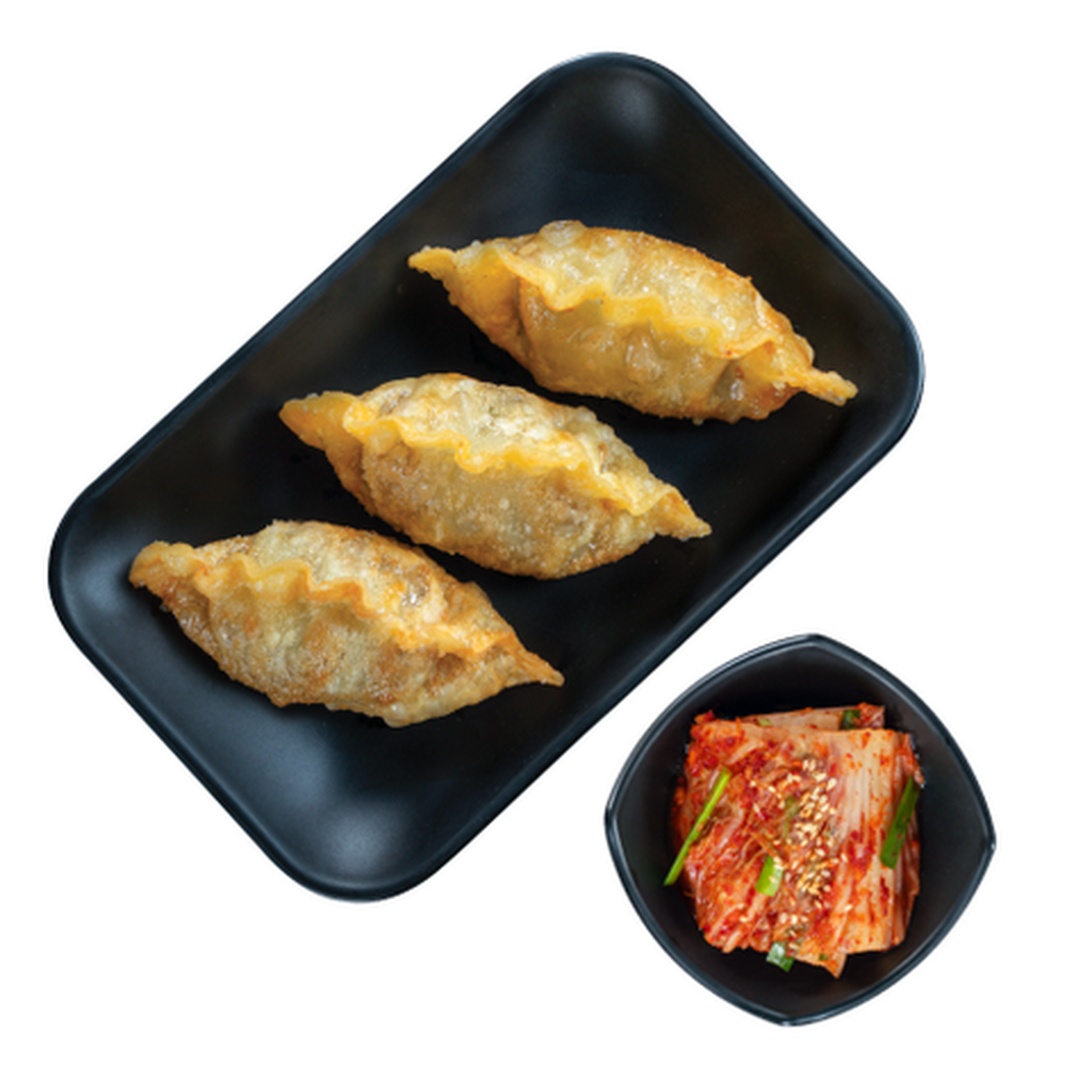 Hình ảnh Mandu chiên xốt cay.
