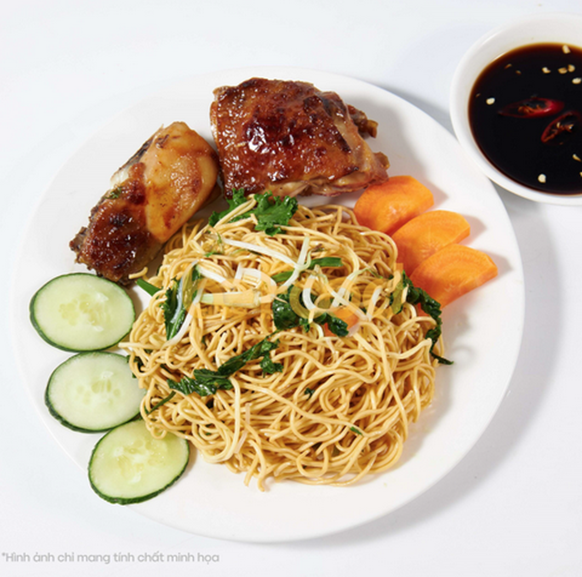 Hình ảnh Mì ức vịt xông khói
