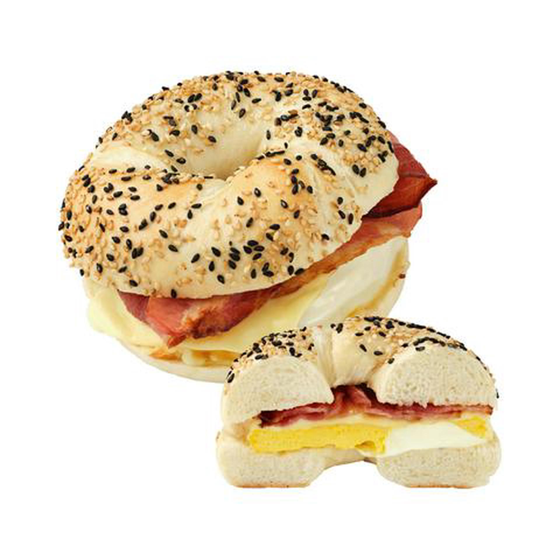 Hình ảnh Bacon egg - cheese rice bagel sandwich