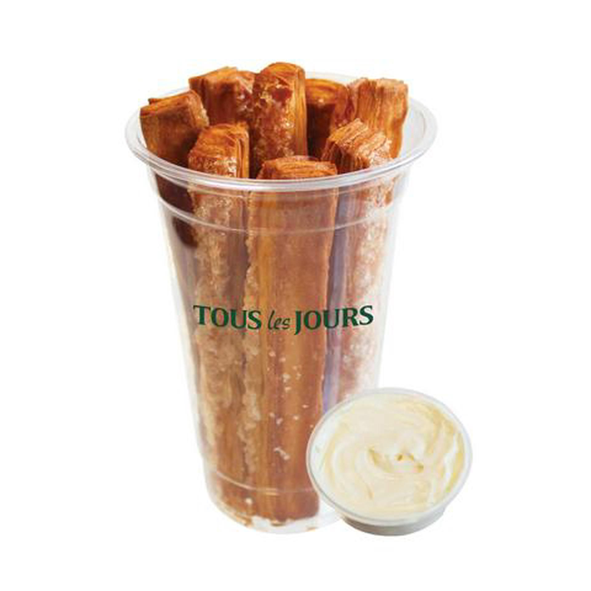 Hình ảnh Pastry stick - milk sauce