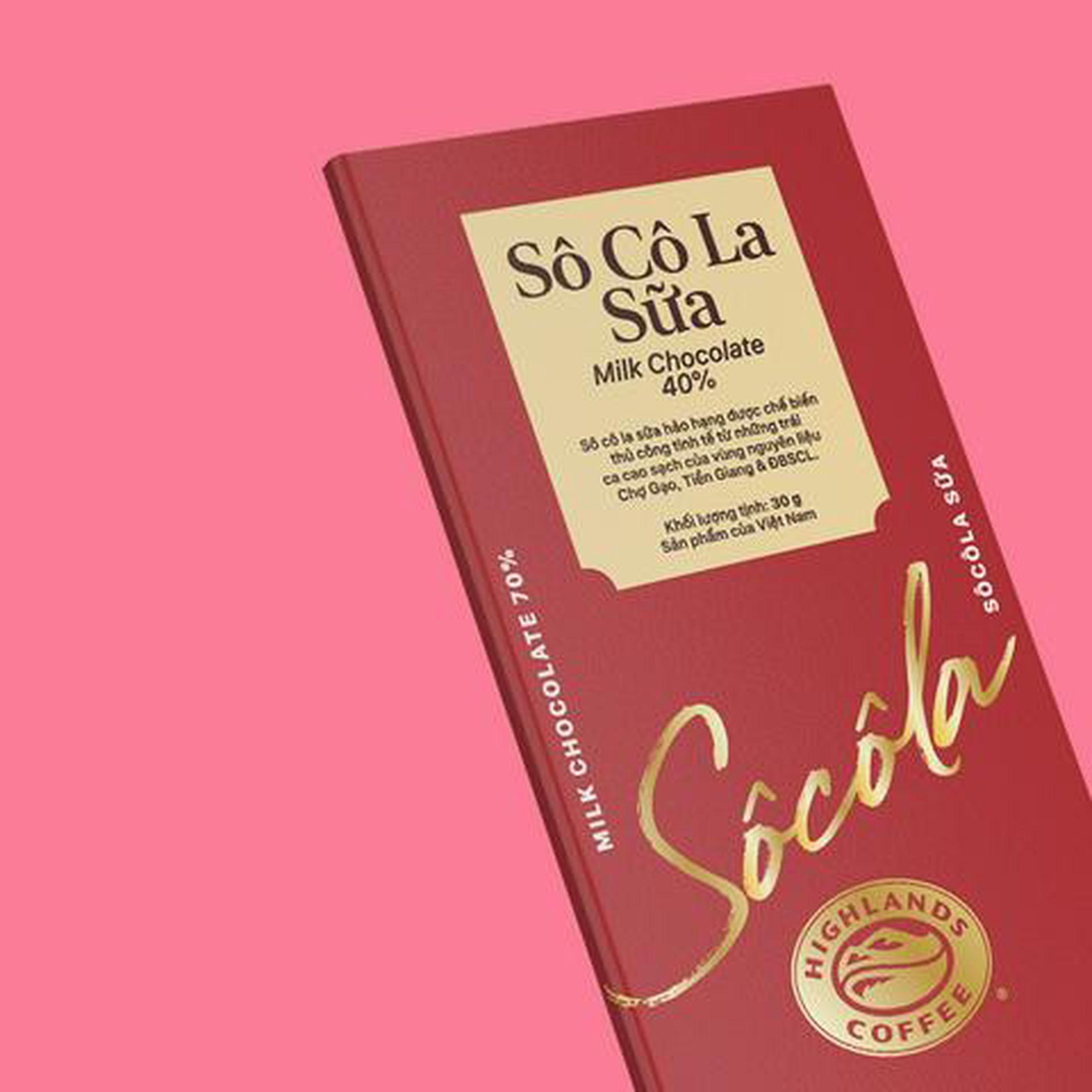 Hình ảnh Sô Cô La Sữa Highlands 40% - 30 gr