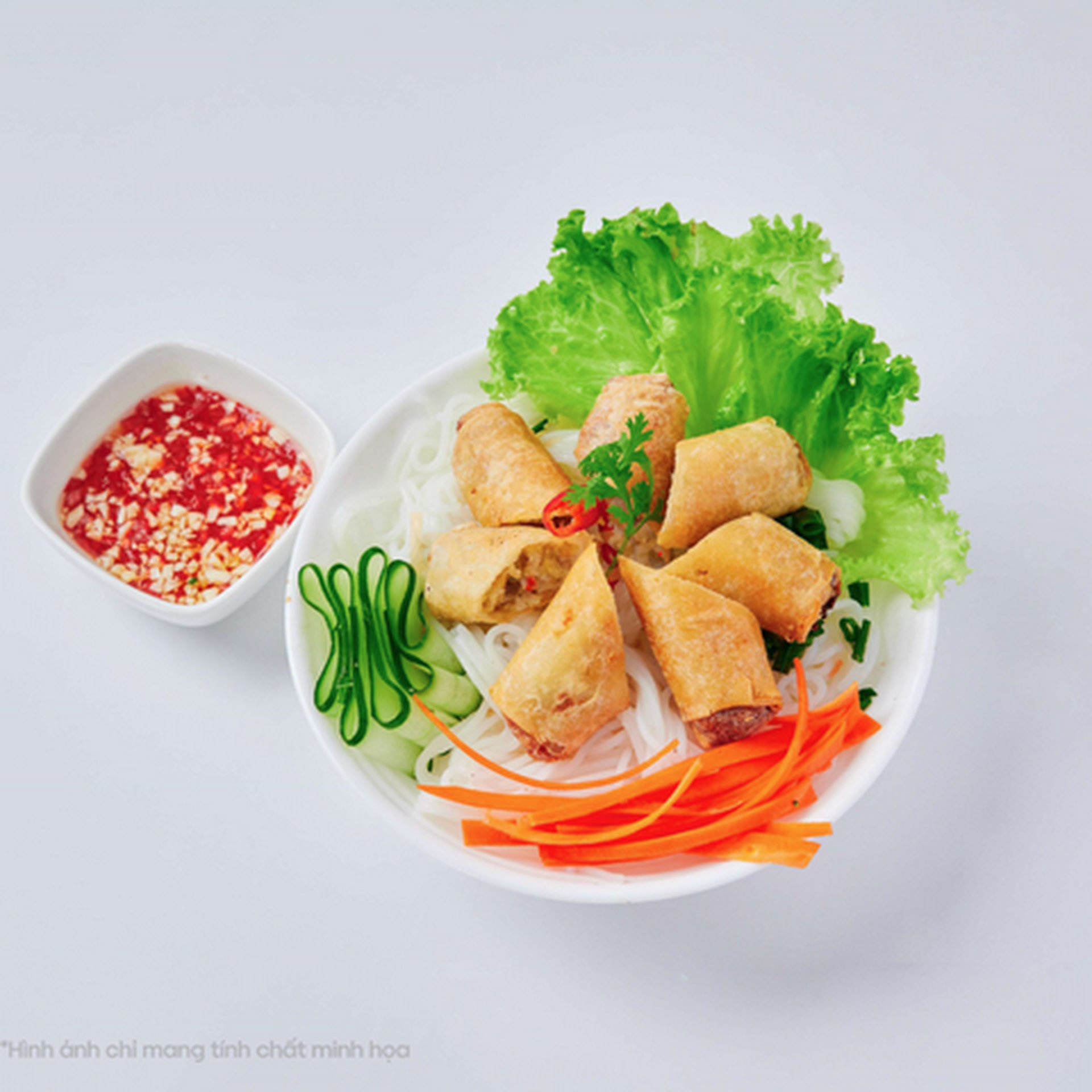 Hình ảnh Bún chả giò chay