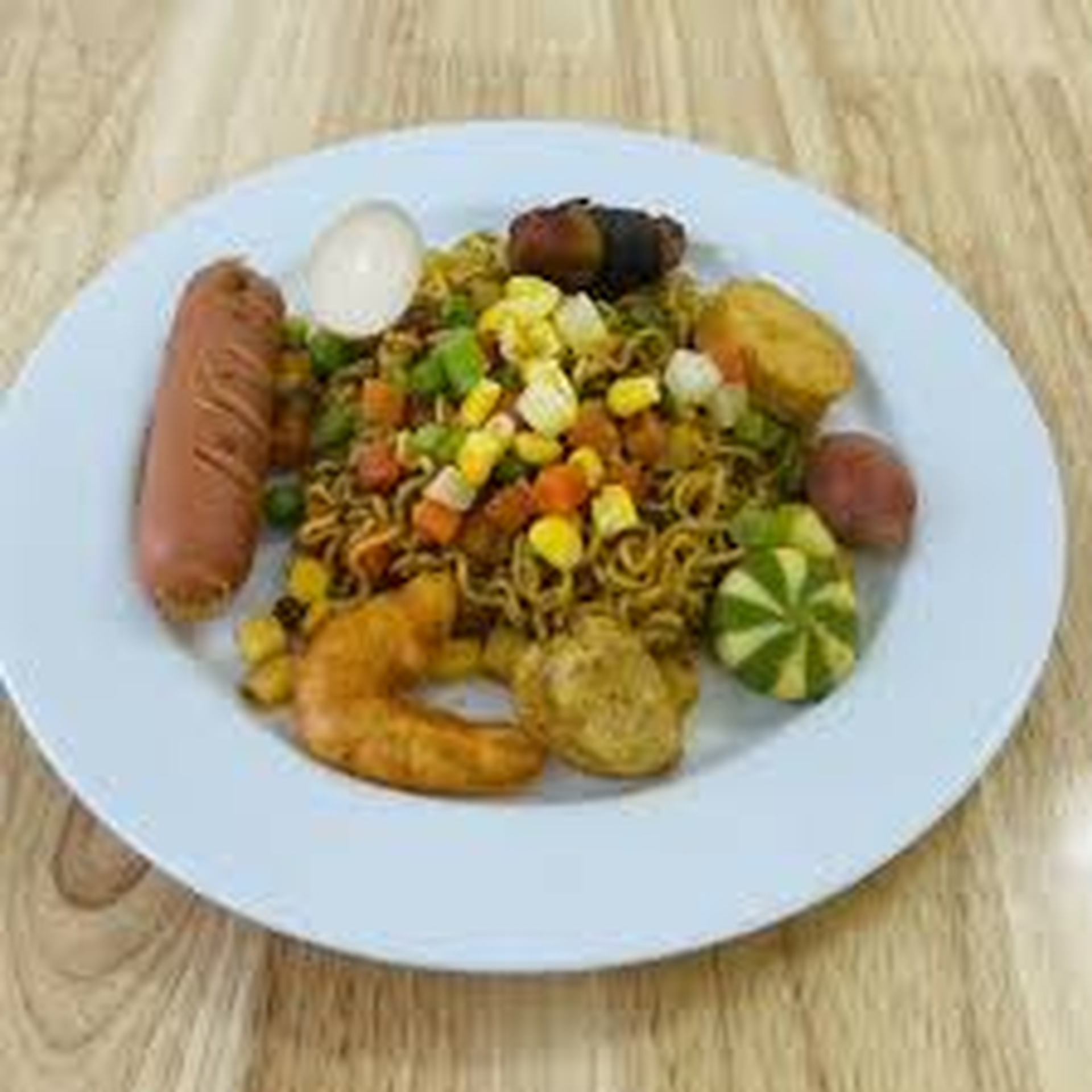 Hình ảnh Mì indomie thập cẩm - viên chiên