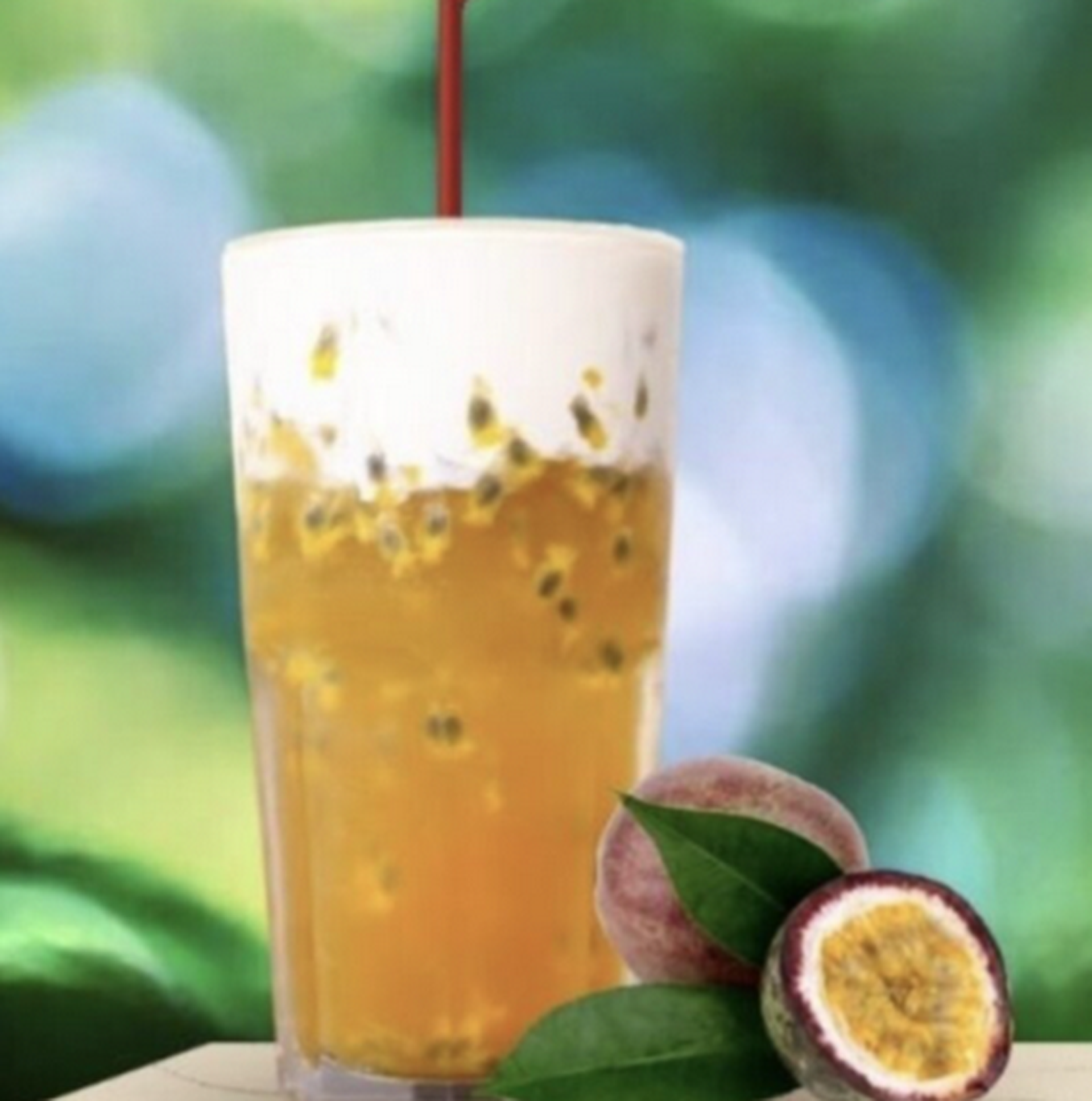 Hình ảnh Hồng trà chanh dây macchiato
