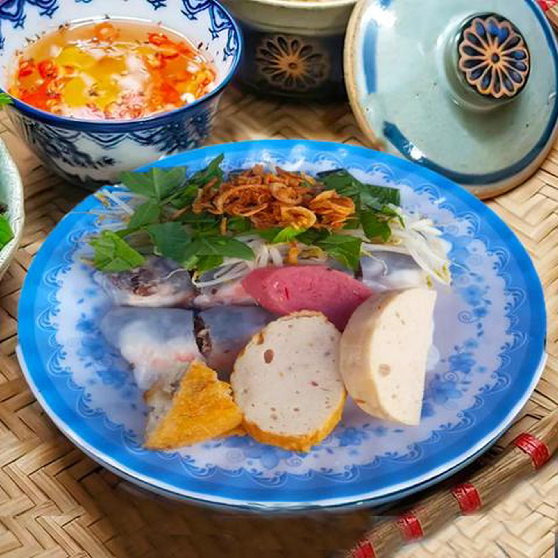 Hình ảnh Bánh cuốn nhân tôm