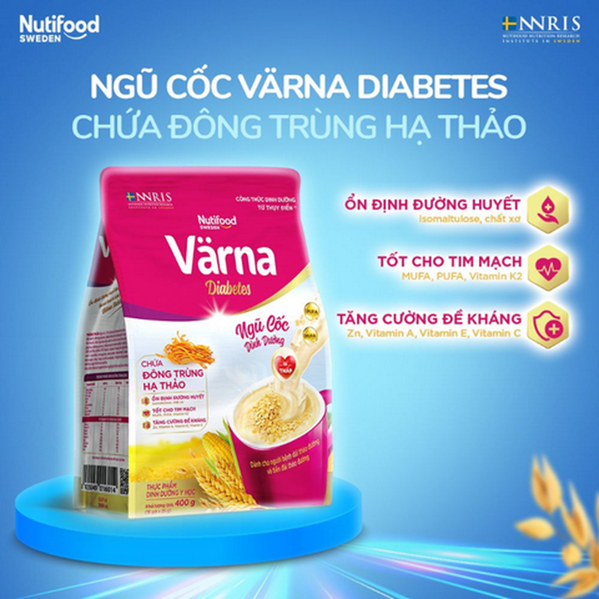 Hình ảnh Túi ngũ cốc dinh dưỡng Varna Diabetes 400g