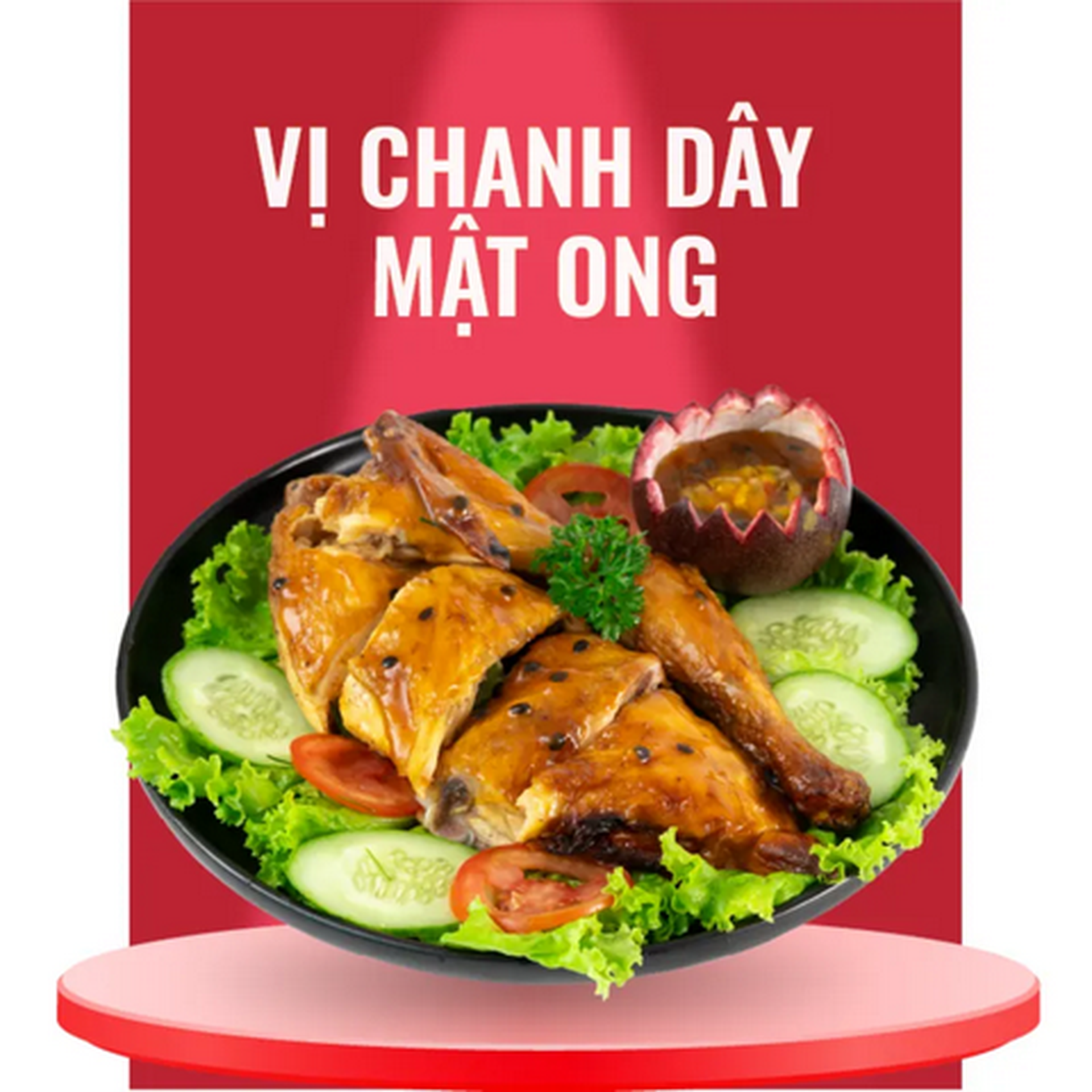 Hình ảnh Gà Nướng Chanh Dây Mật Ong - Nửa con