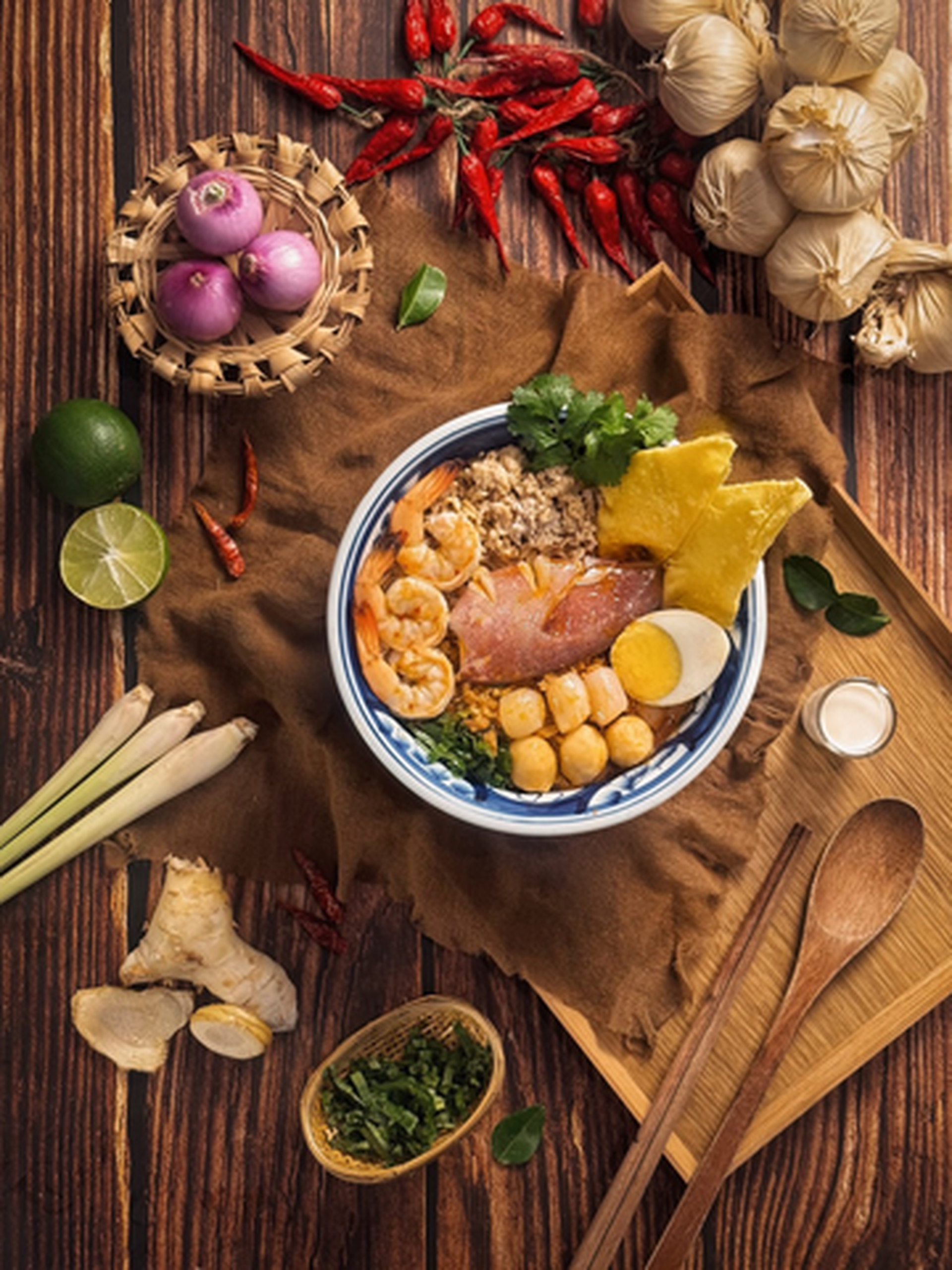 Hình ảnh Mì Trứng TomYum Hải Sản