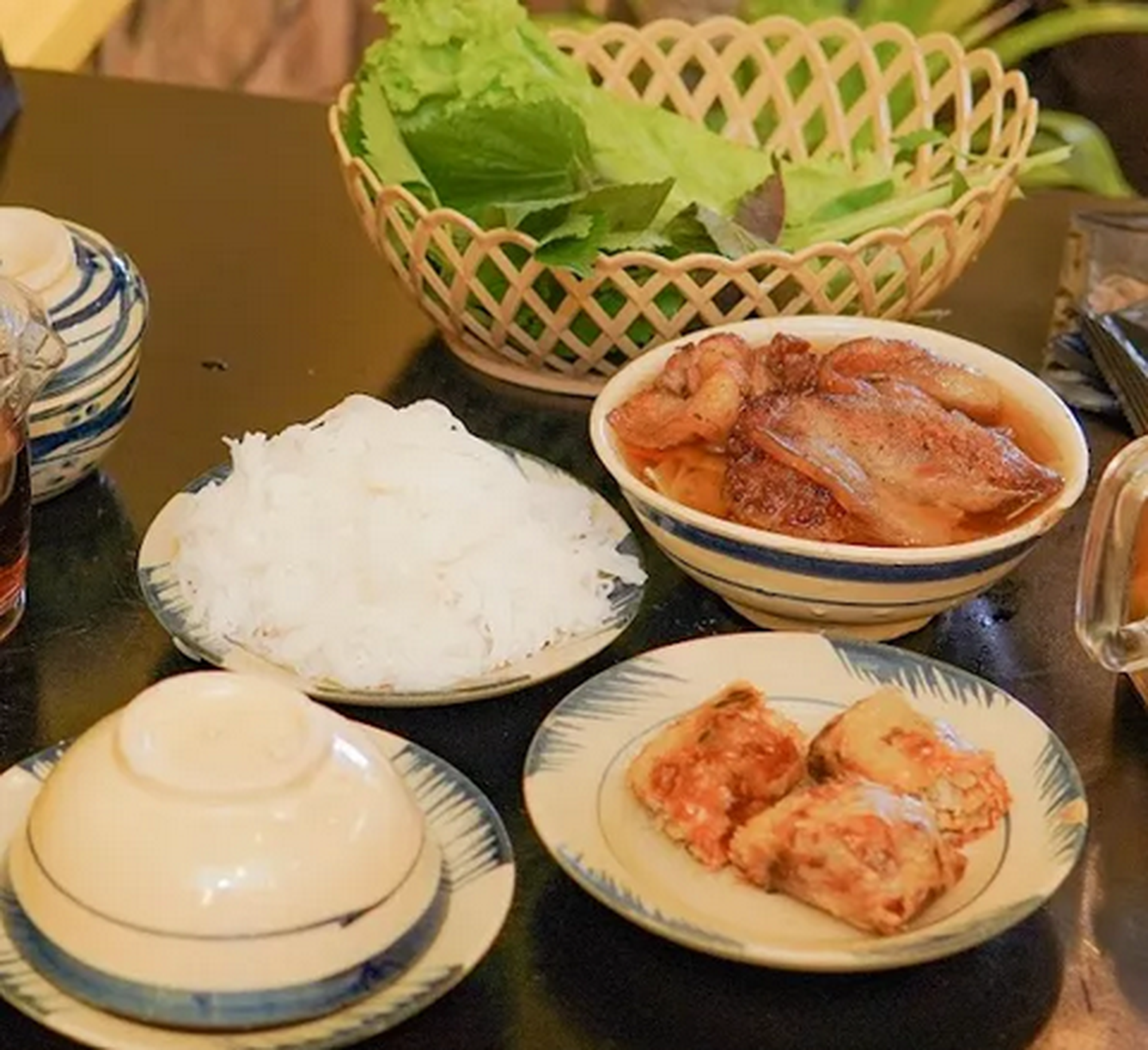 Hình ảnh Bún chả chấm - nem