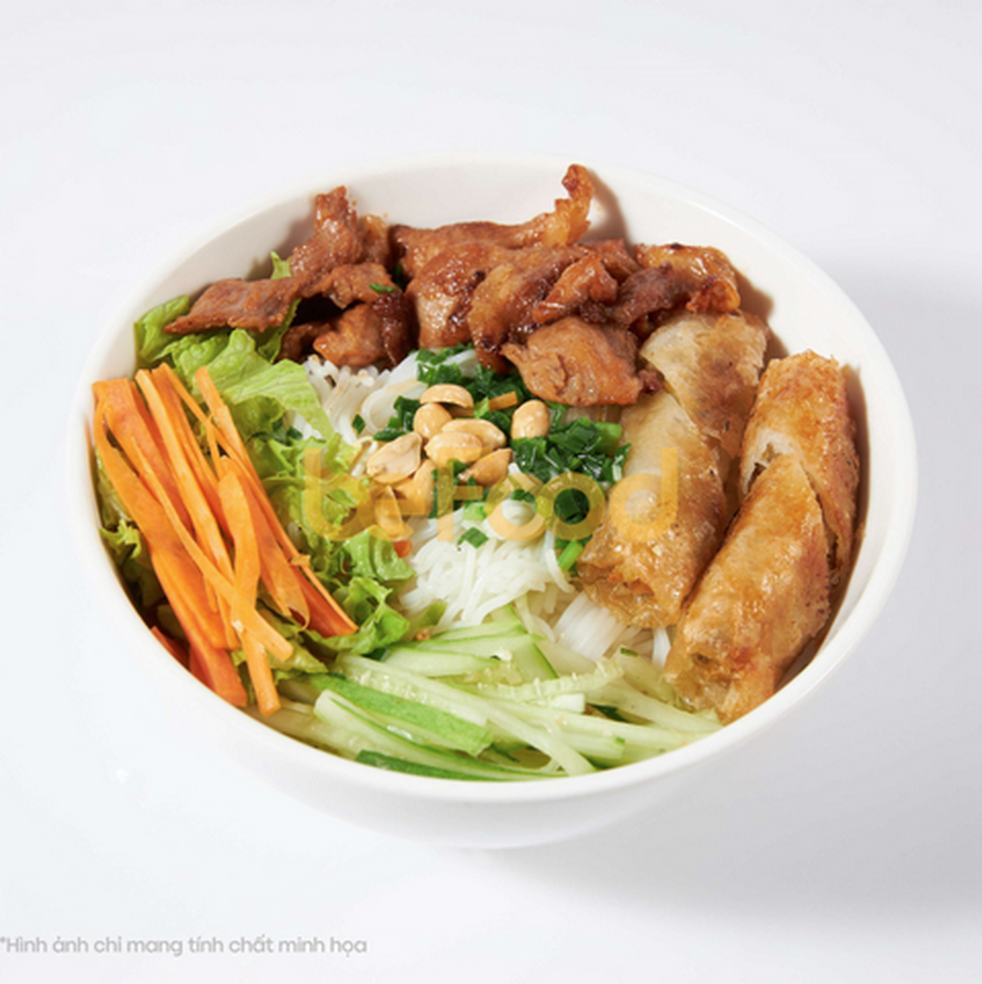 Hình ảnh Bún thịt nướng chả giò