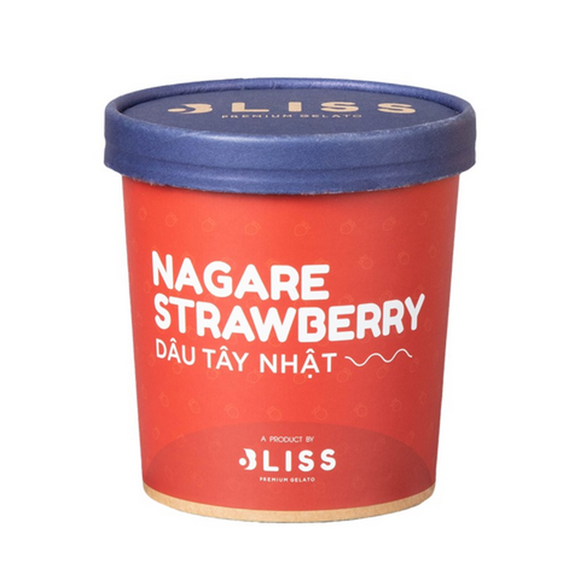 Hình ảnh Kem Dâu Tây Nhật 473ml Bliss Premium Gelato